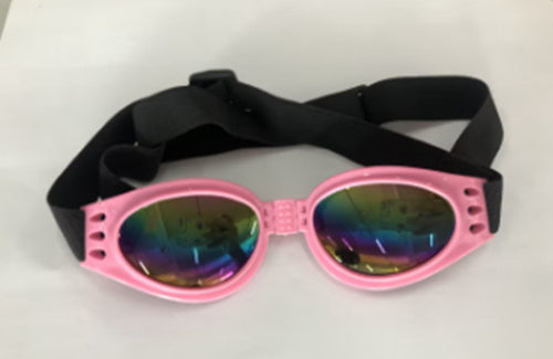 Dog Sunglasses for Medium and Large Dogs, Adjustable Fit, Plastic Frame