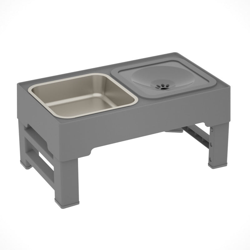 Adjustable Folding Pet Table for Dogs, Black or Gray