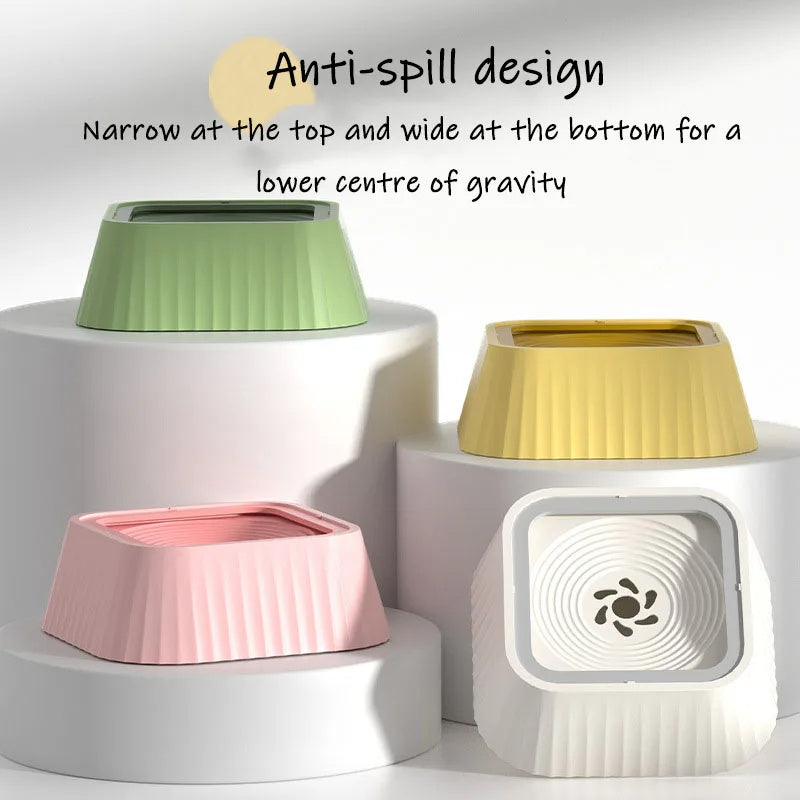Floating Water Bowl for Pets, 1300ml Anti-Spill Design