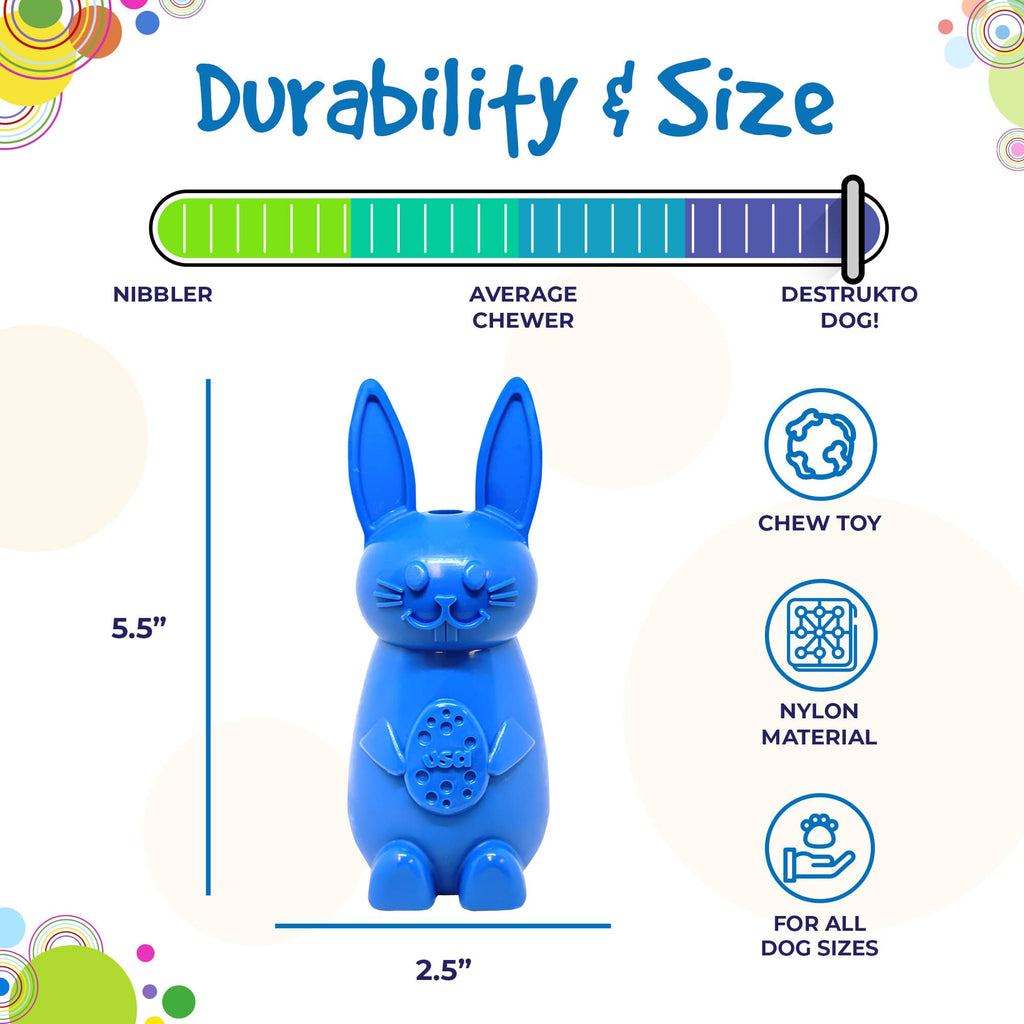 Bunny eChew Durable Nylon Dog Chew and Enrichment Toy