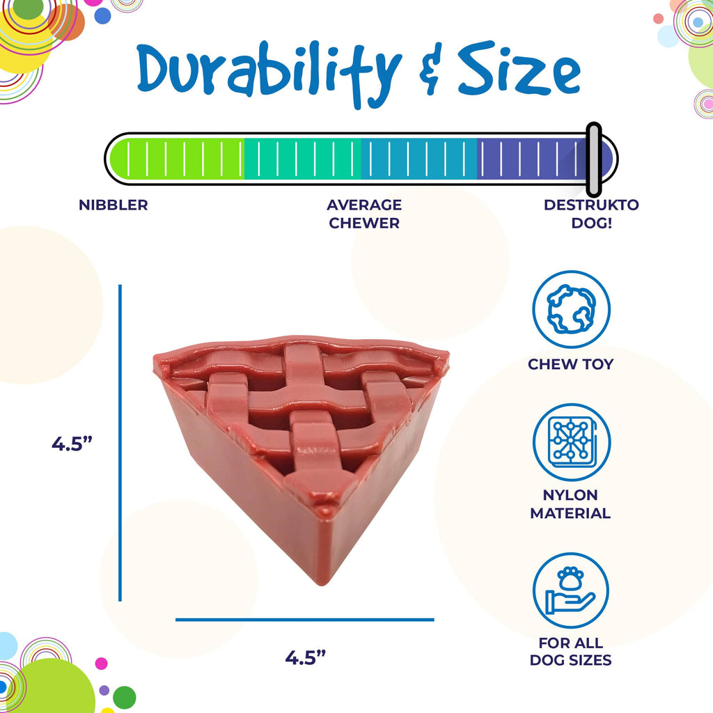 Cherry Pie Ultra Durable Nylon Dog Chew Toy & Treat Holder