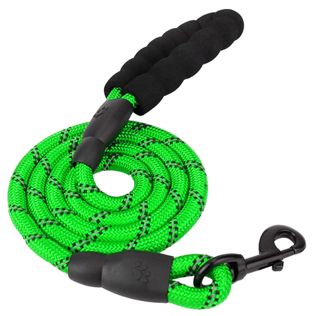 Reflective Double Dog Leash with Padded Handle, 5 ft, for Small/Medium Dogs