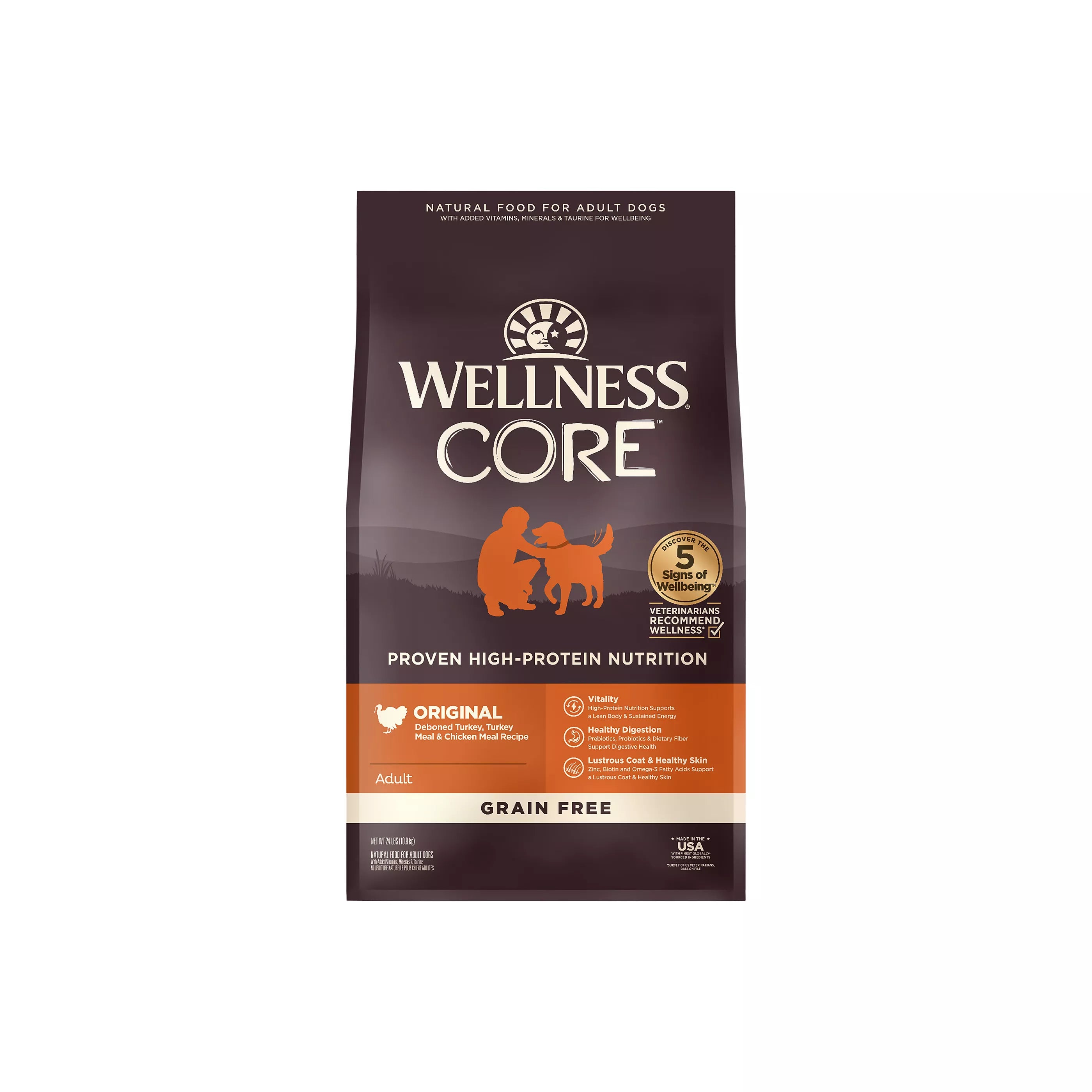 Grain-Free Dry Dog Food with Turkey, Chicken & Salmon Oil