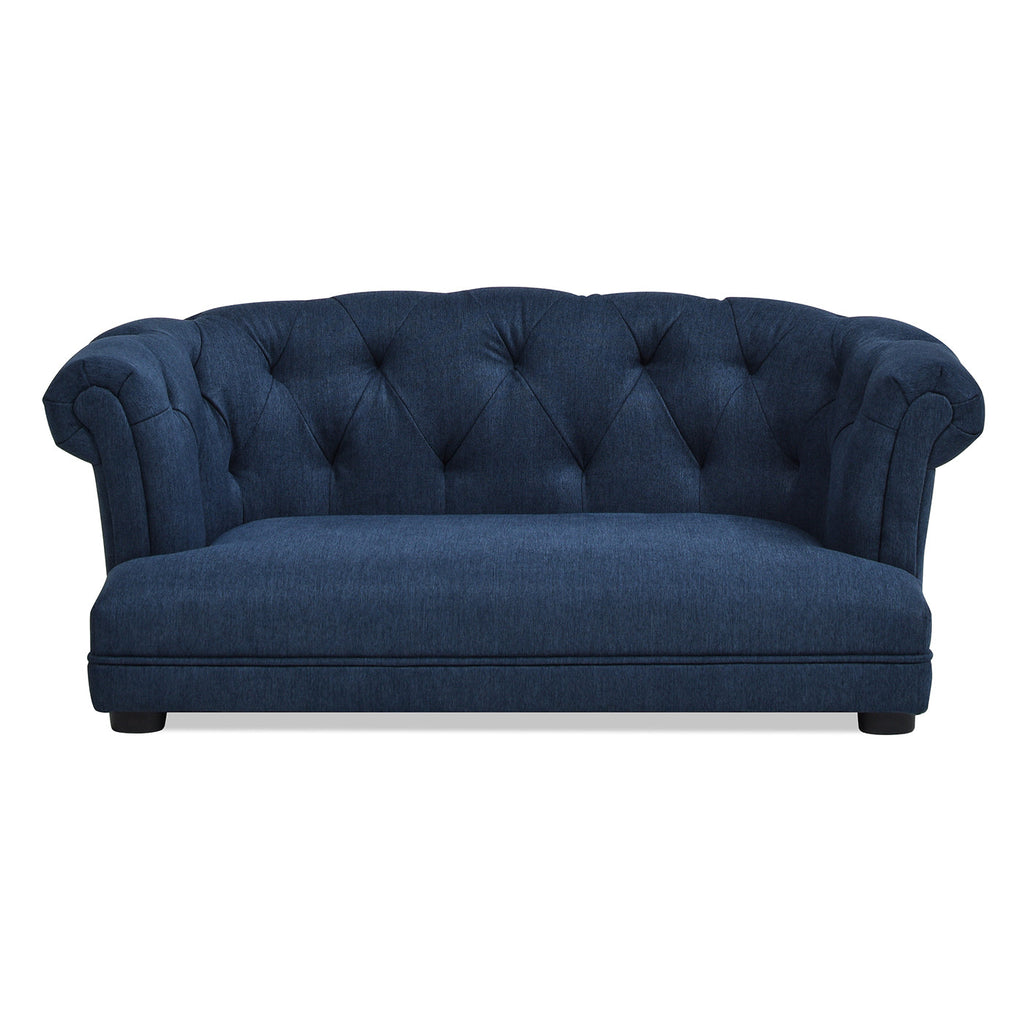 Blue Chesterfield Pet Sofa for Small and Medium Pets
