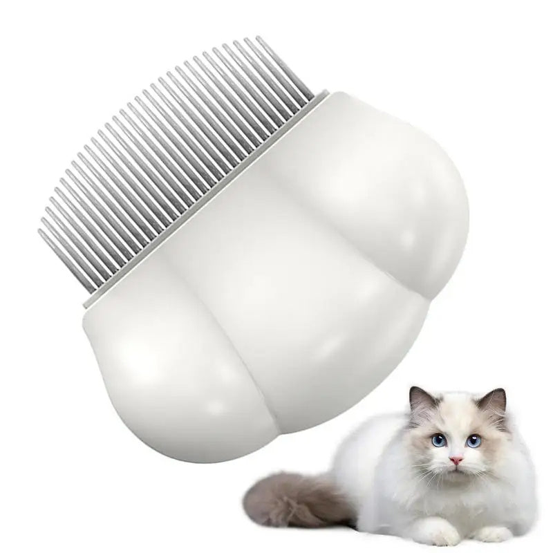 Pet Hair Removal Comb with Ergonomic Handle for All Coat Types