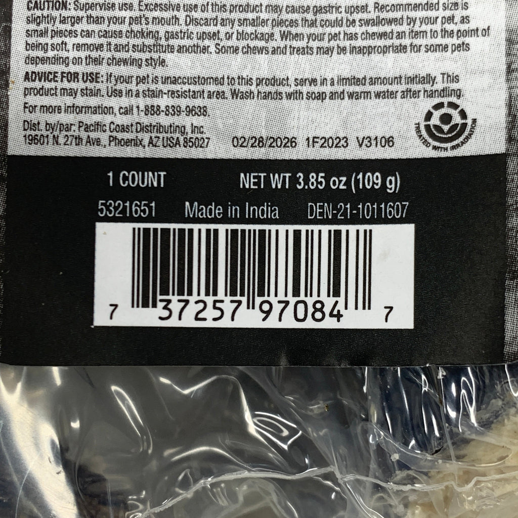 Peanut Butter Filled Buffalo Horn Dog Chews, 12 Pack
