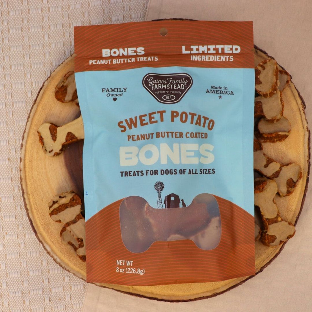 Sweet Potato & Peanut Butter Soft Dog Bone Treat