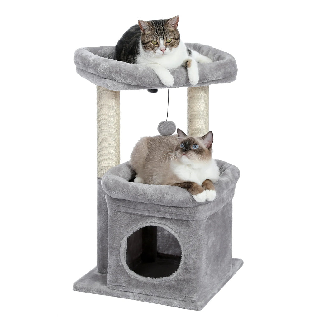 Medium Cat Tree with Removable Perches and Sisal Scratching Posts