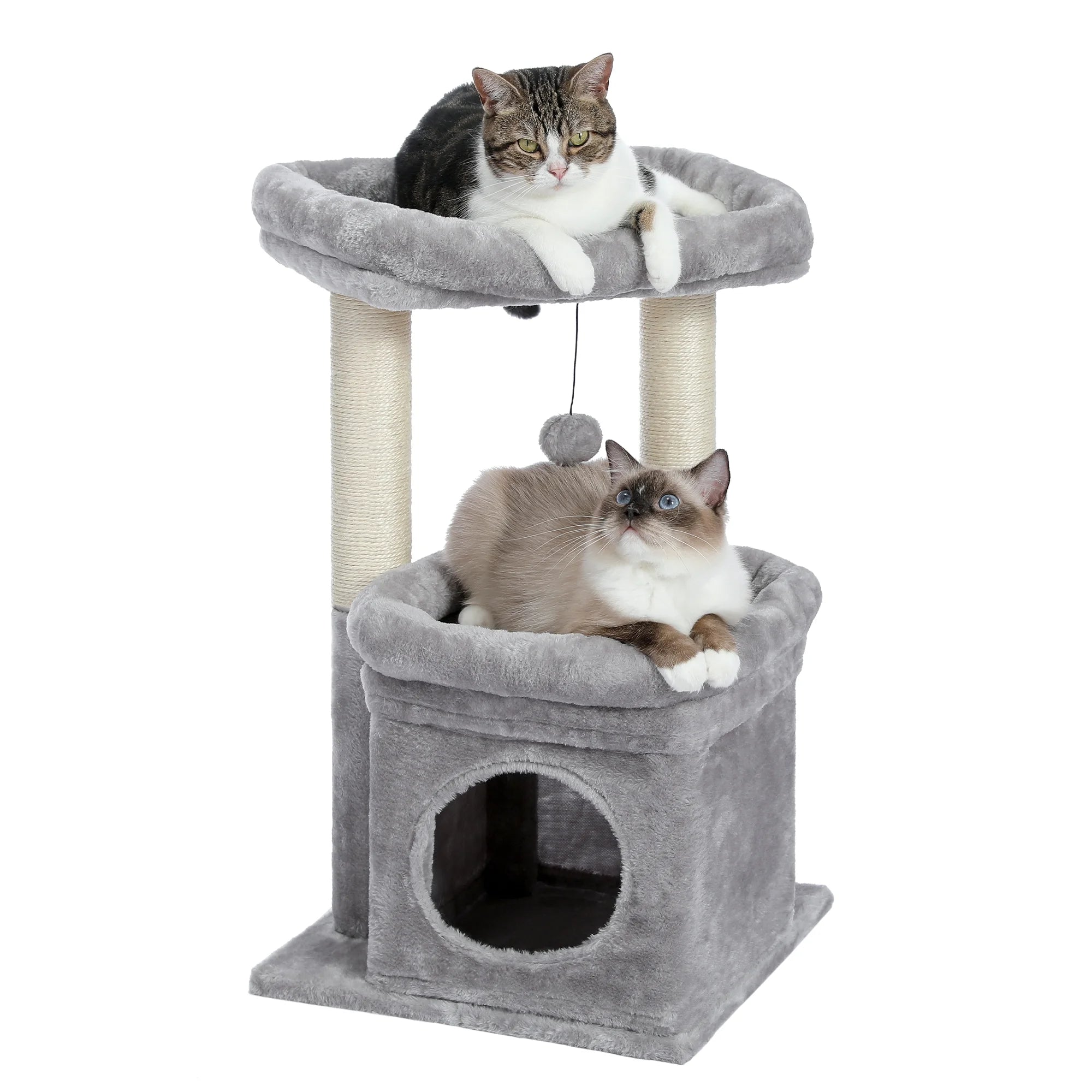 Medium Cat Tree with Removable Perches and Sisal Scratching Posts