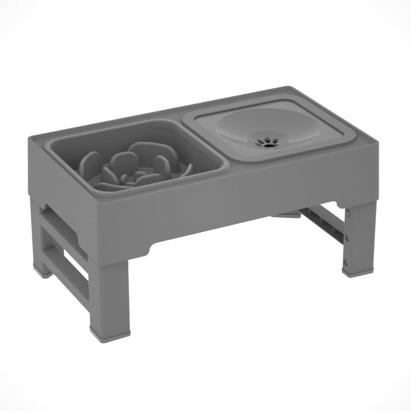 Adjustable Folding Pet Table for Dogs, Black or Gray