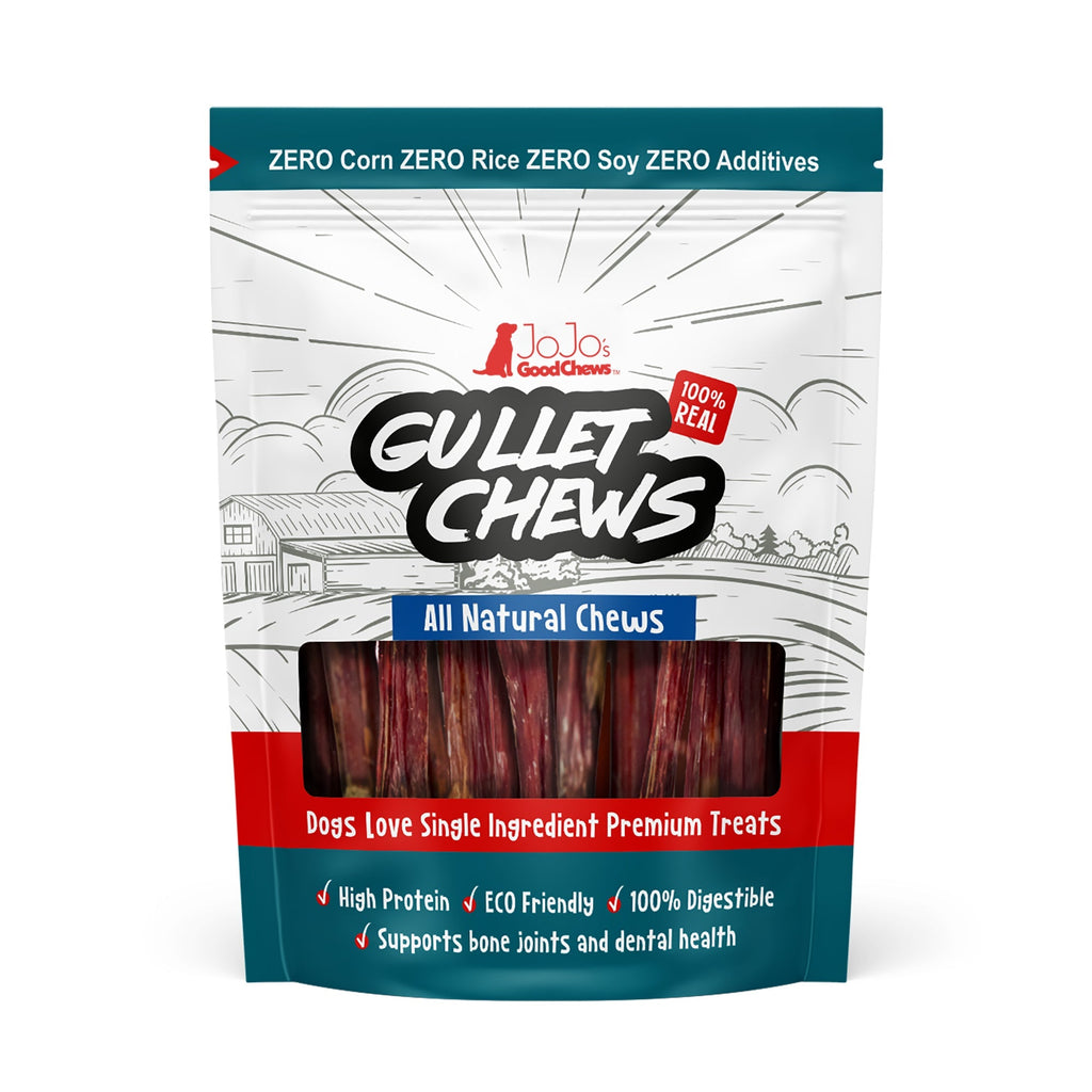 All-Natural 6-Inch Beef Gullet Stick Dog Treats, 5-Pack