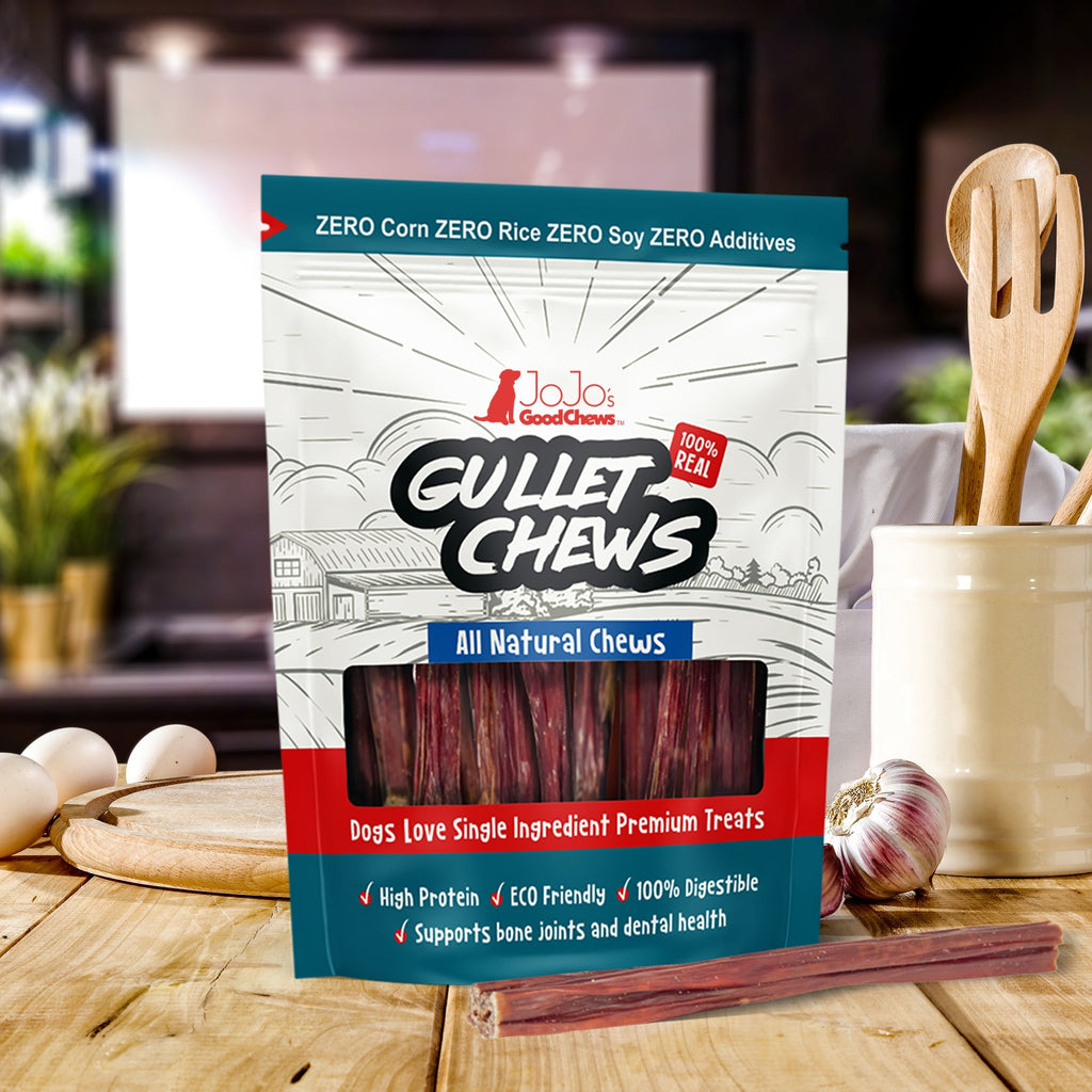 All-Natural 6-Inch Beef Gullet Stick Dog Treats, 5-Pack