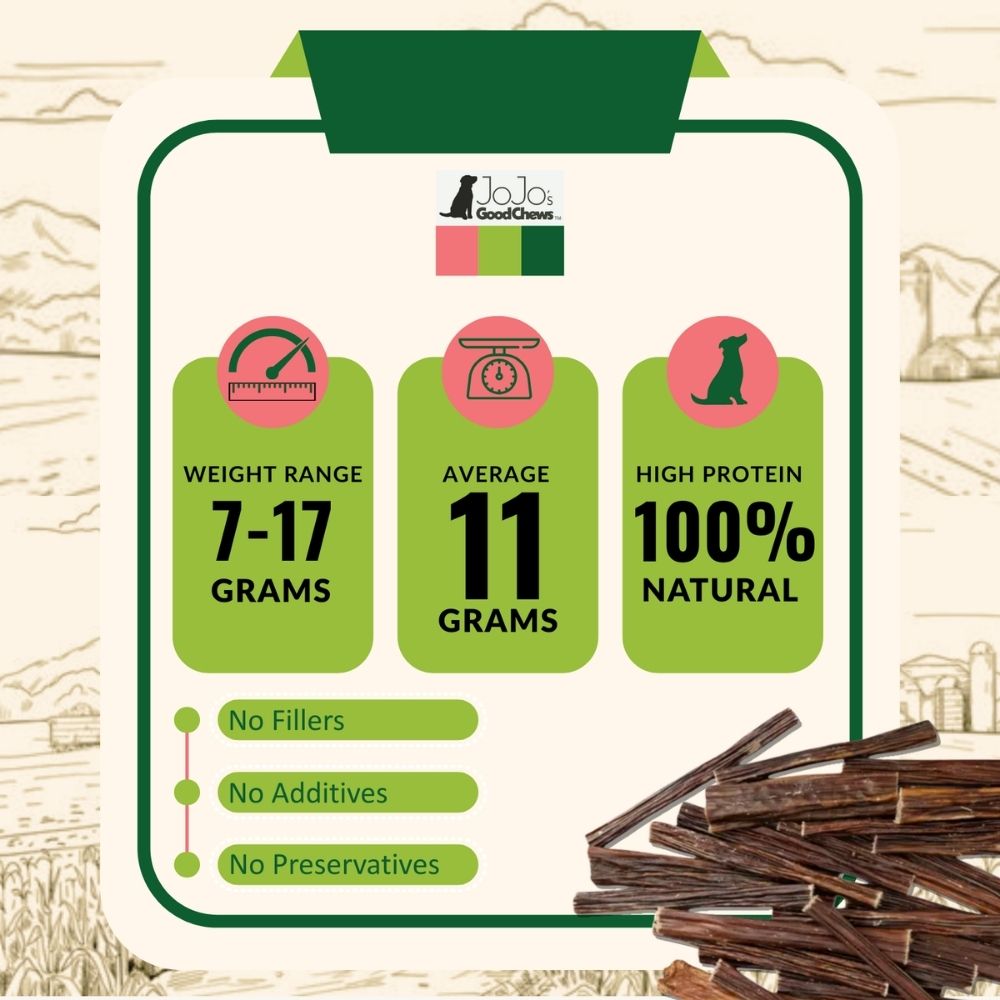 6-Inch All-Natural Beef Gullet Stick Dog Treats