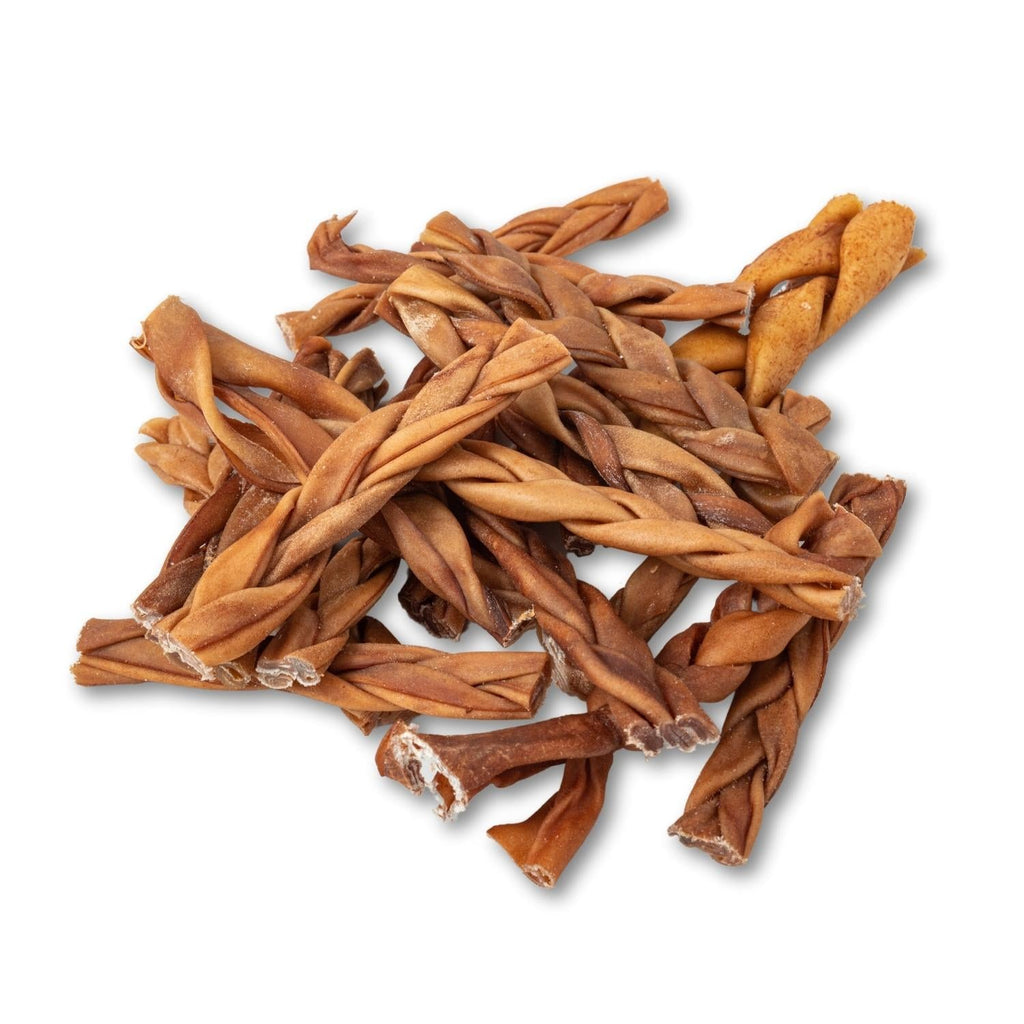 6-Inch Braided Collagen Sticks for Dogs, 100% Beef Dermis