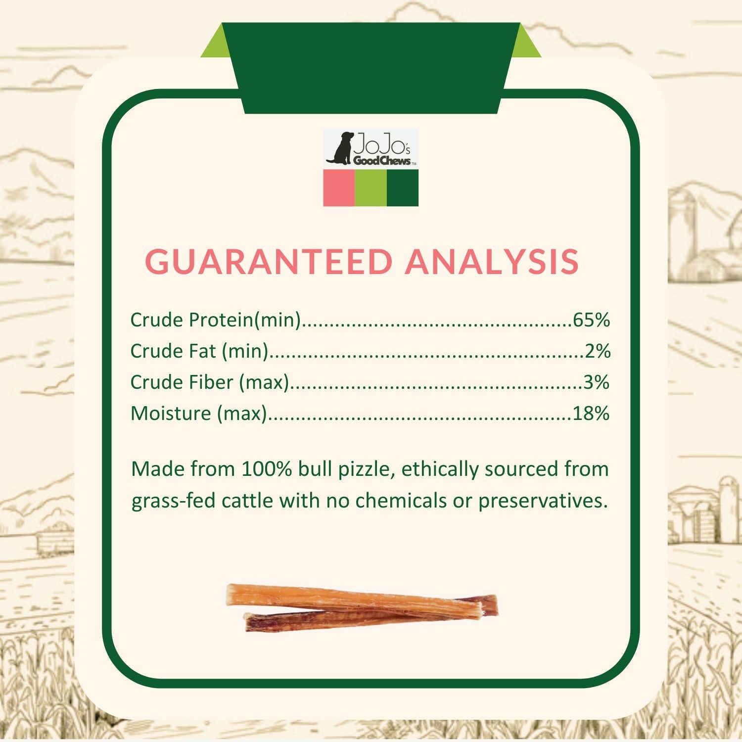 All-Natural 6-Inch Beef Bully Sticks for Dogs