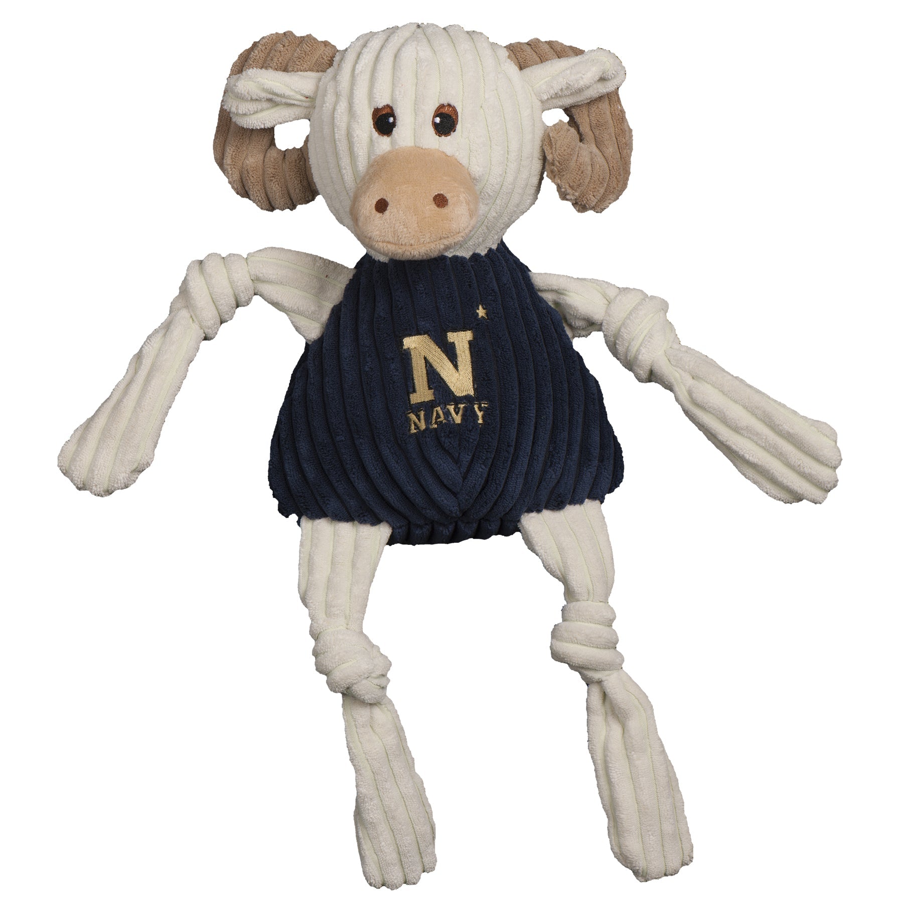 Bill the Goat Plush Dog Toy – U.S. Naval Academy Mascot