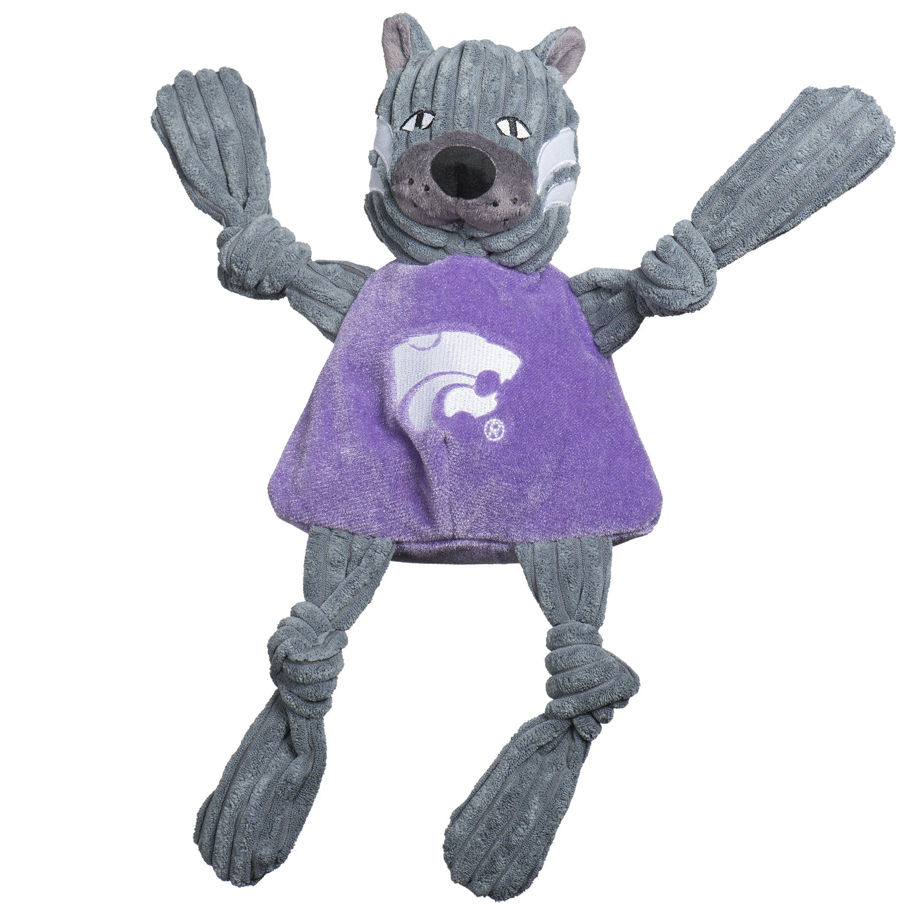 Kansas State Willie the Wildcat Plush Dog Toy