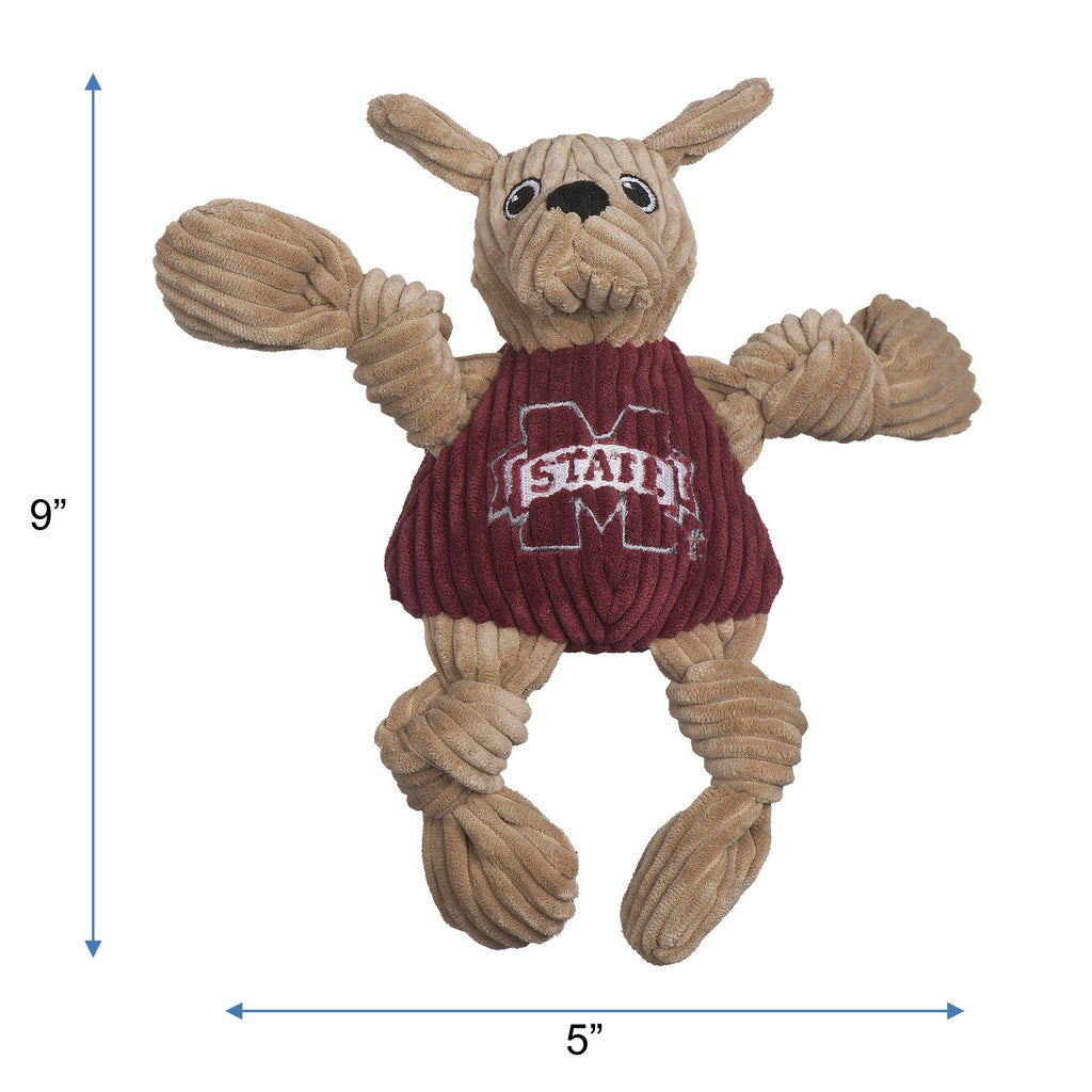 Mississippi State Bully Bulldog Knottie Plush Dog Toy