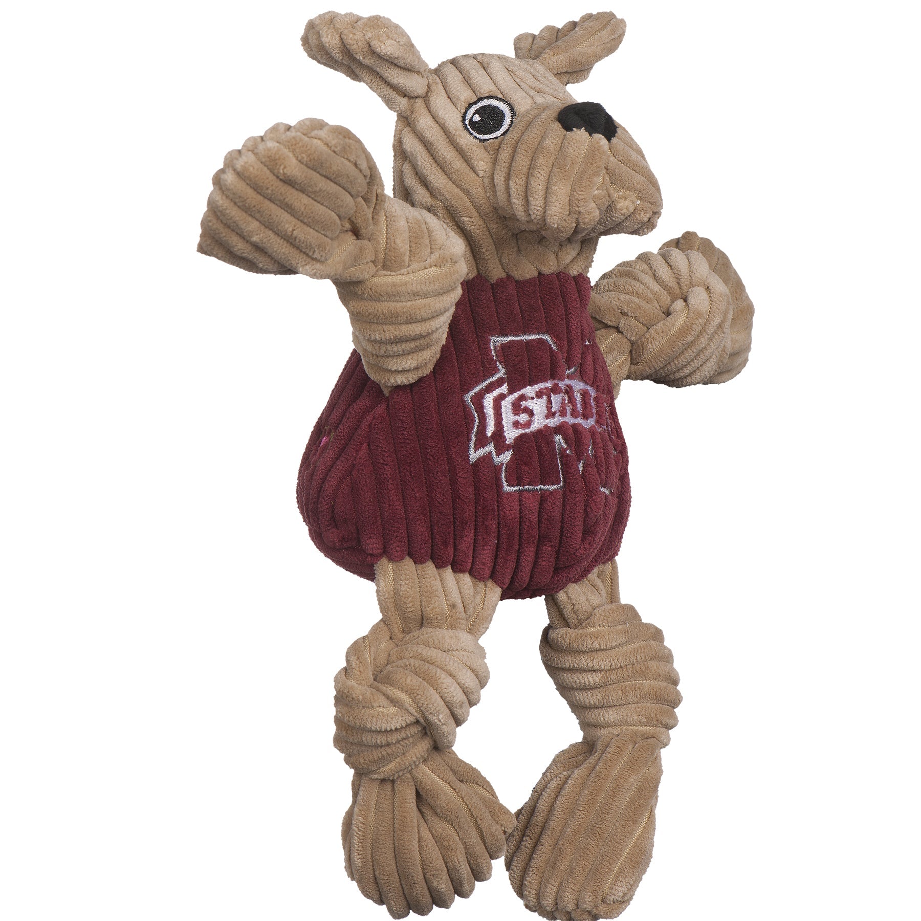Mississippi State Bully Bulldog Knottie Plush Dog Toy
