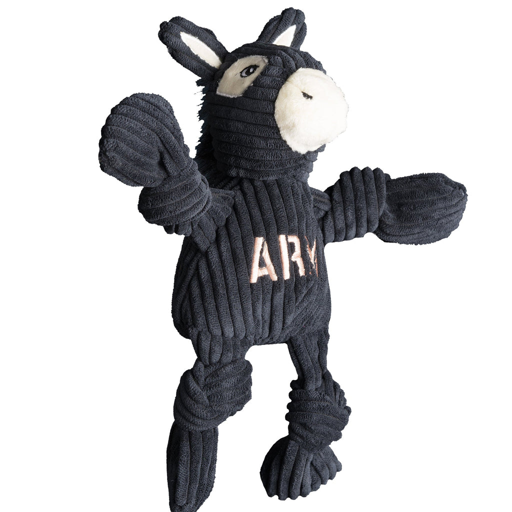 Army Mule Knottie Plush Dog Toy – Official NCAA Black Knights Mascot