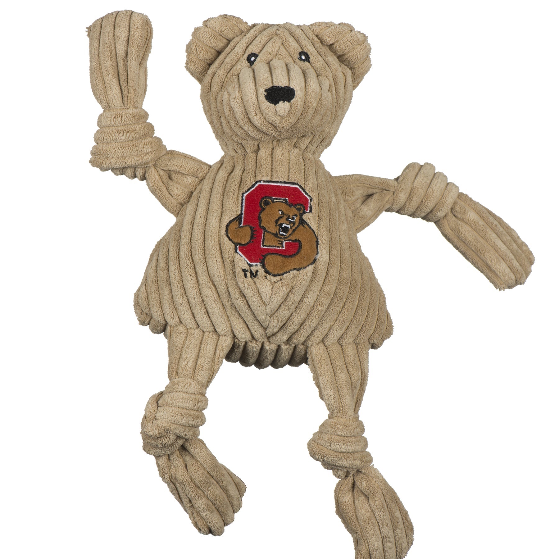Cornell University Big Red Bear Knottie Plush Dog Toy, Large