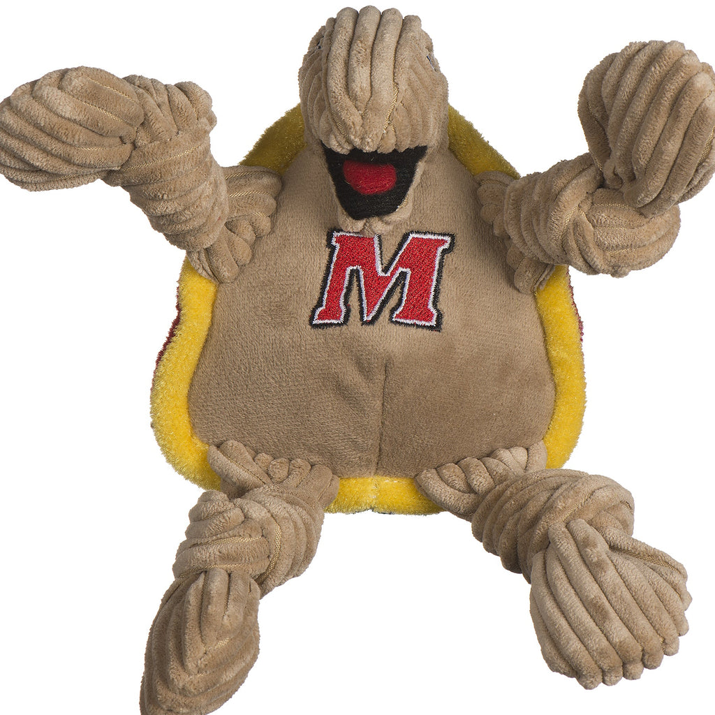 University of Maryland Testudo Knottie Plush Dog Toy
