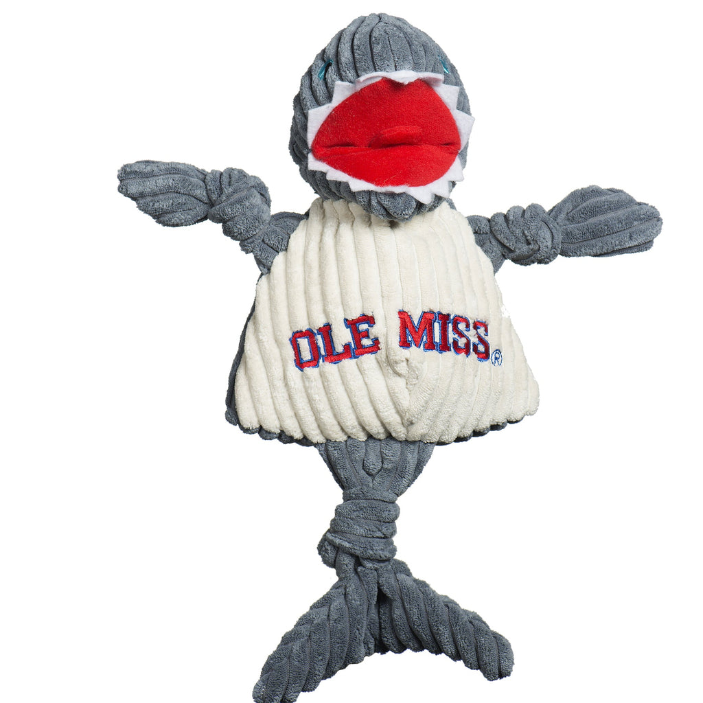 Ole Miss Tony Landshark Knottie Plush Dog Toy