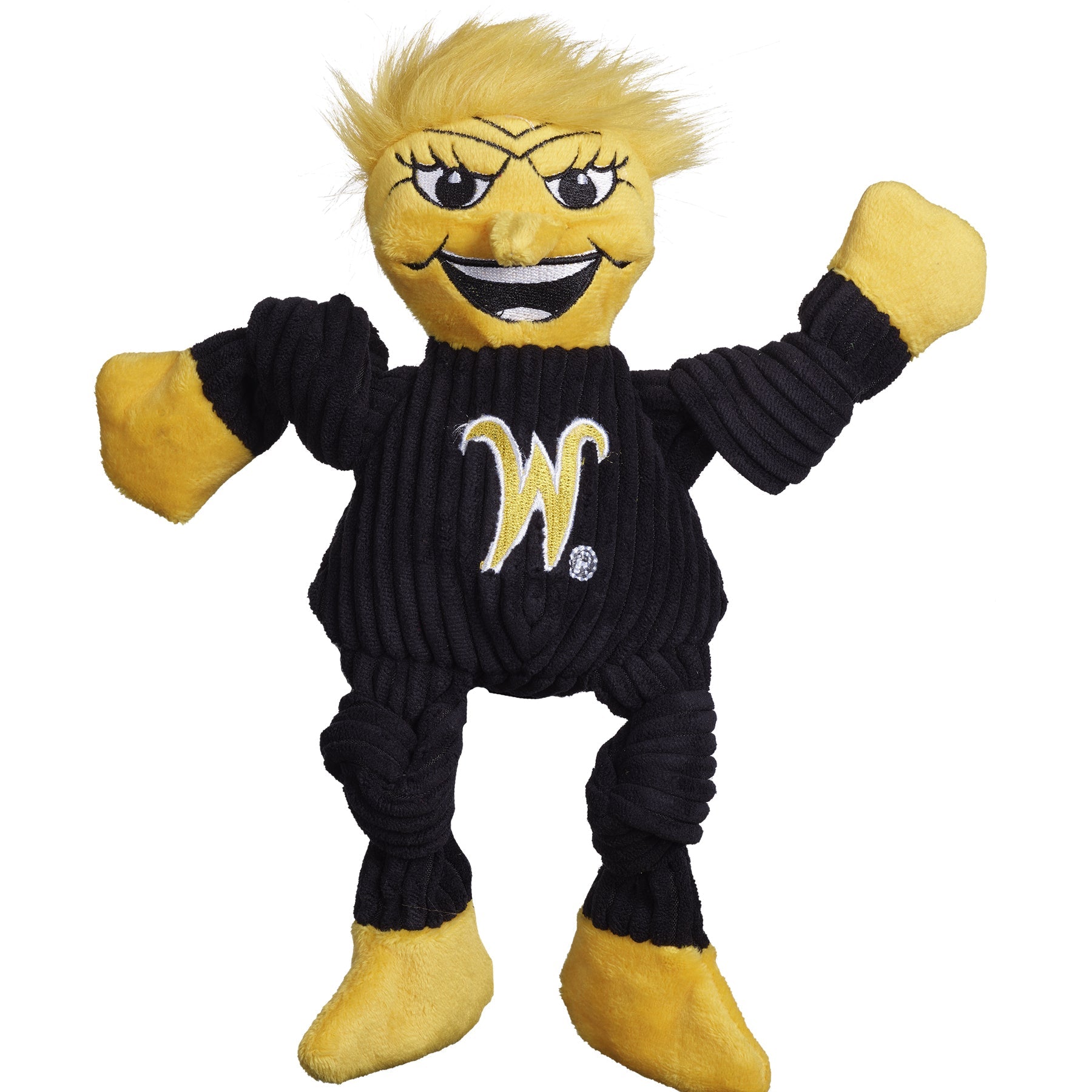 Wichita State WuShock Knottie Plush Dog Toy with Squeakers