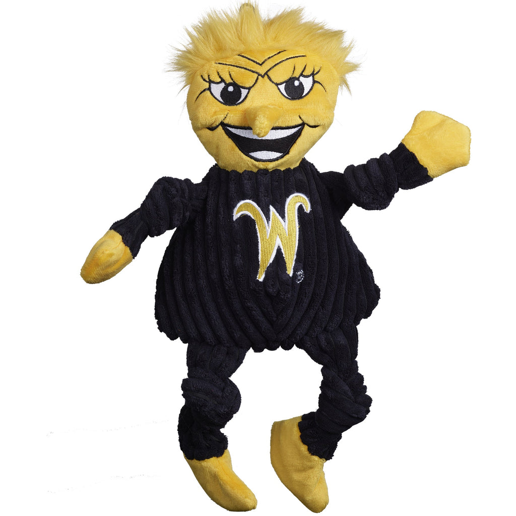 Wichita State WuShock Knottie Plush Dog Toy with Squeakers