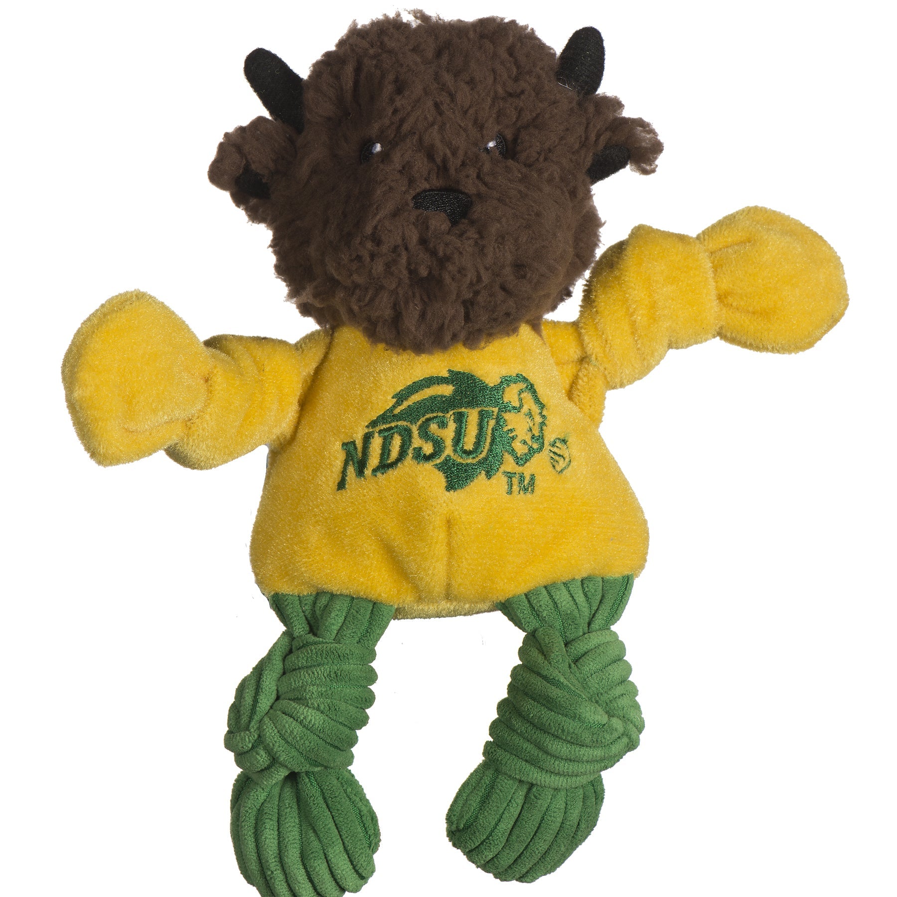 North Dakota State Thundar Knottie Dog Toy – Plush Mascot with Squeakers