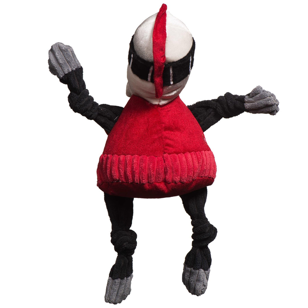 Rutgers Scarlet Knight Mascot Plush Dog Toy with Squeakers