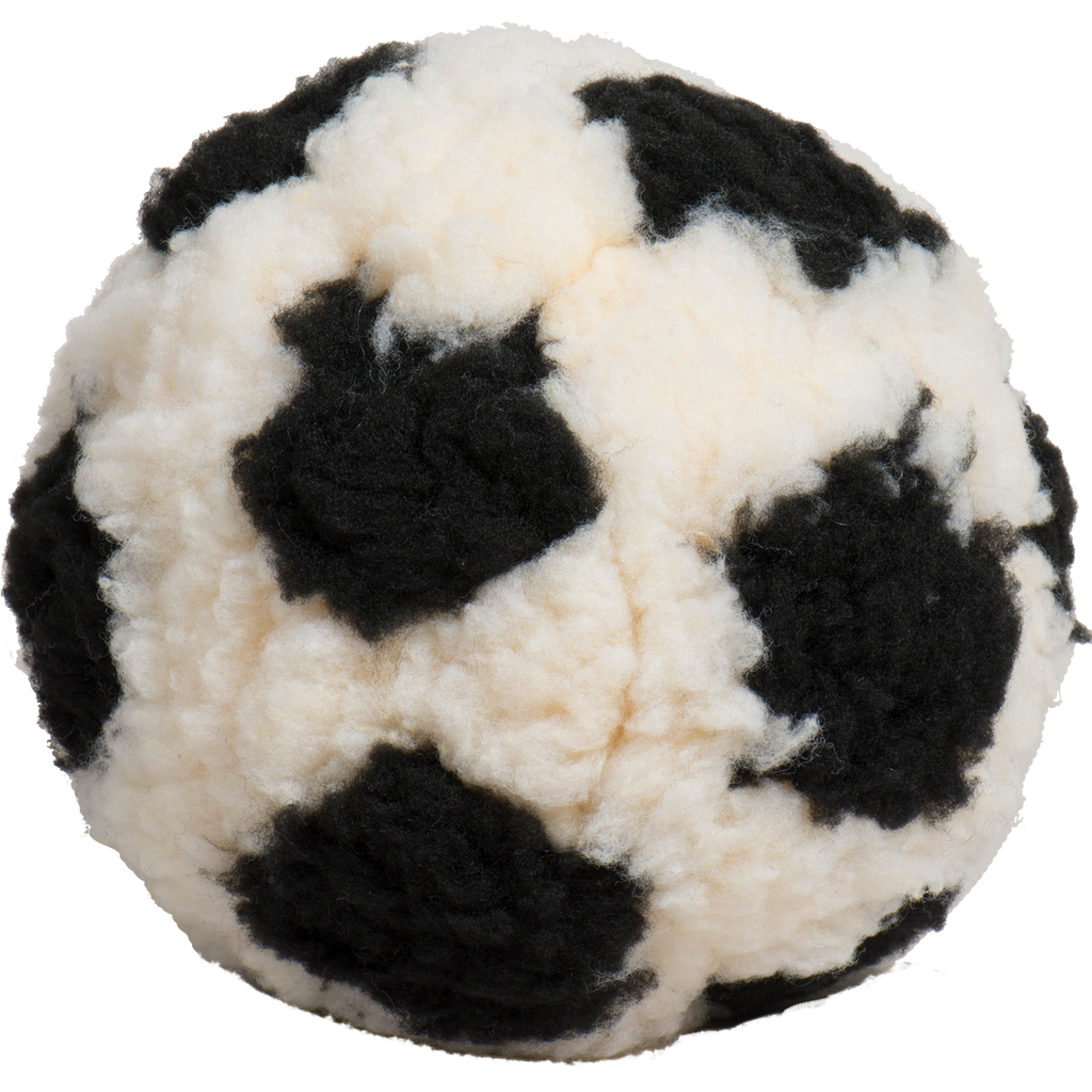 HuggleFleece Soccer Ball Plush Dog Toy, Limited Edition 8-Inch