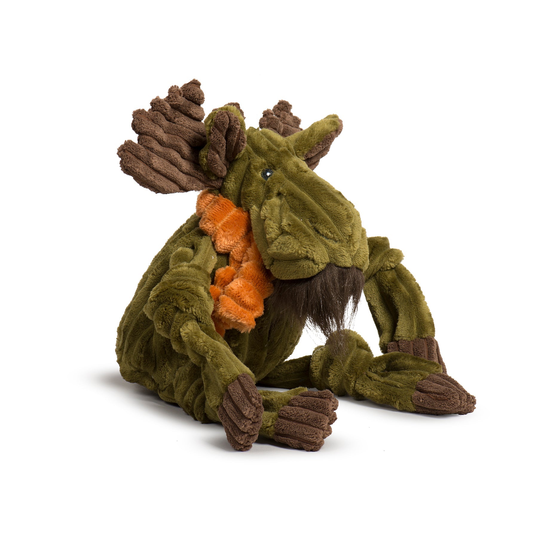 Milo Moose Knottie Plush Dog Toy with Squeakers, Small or Large