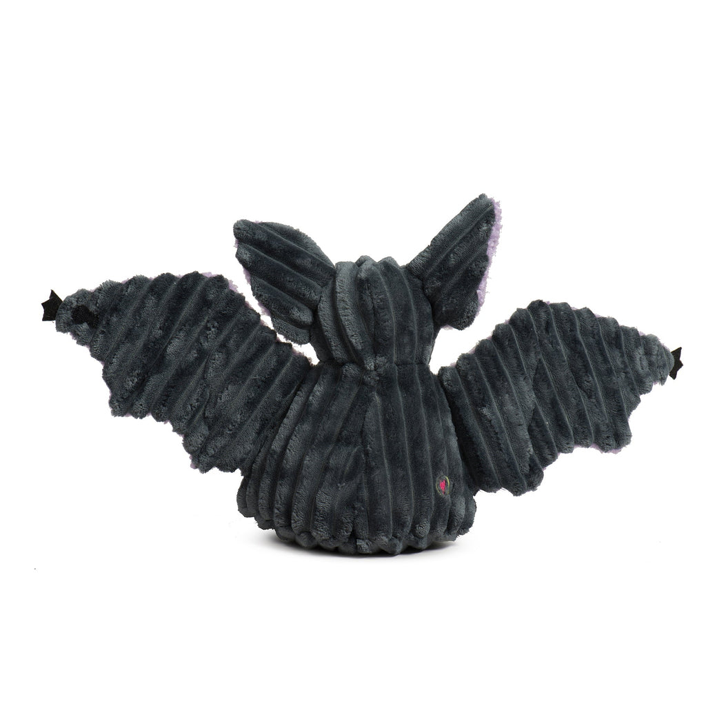 Baxter Bat Plush Dog Toy with Squeakers and Corduroy Accents