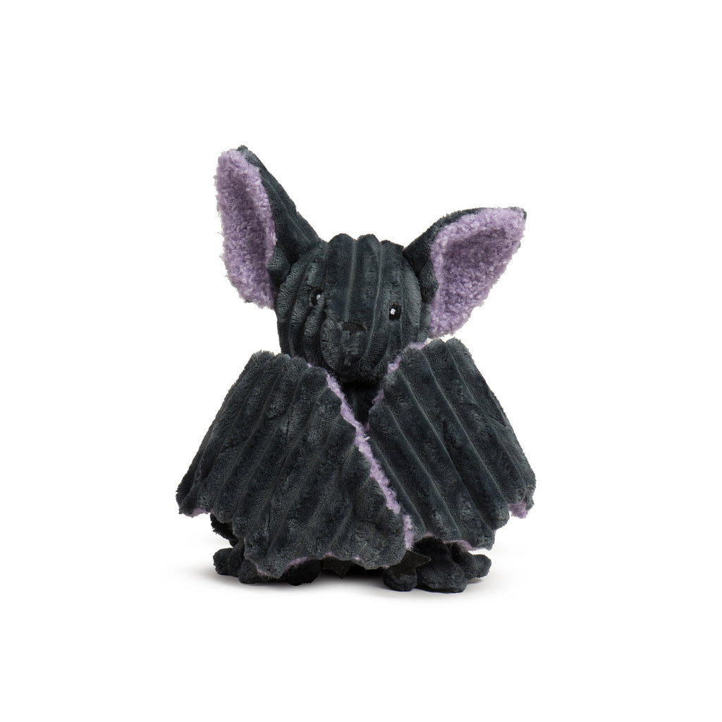 Baxter Bat Plush Dog Toy with Squeakers and Corduroy Accents