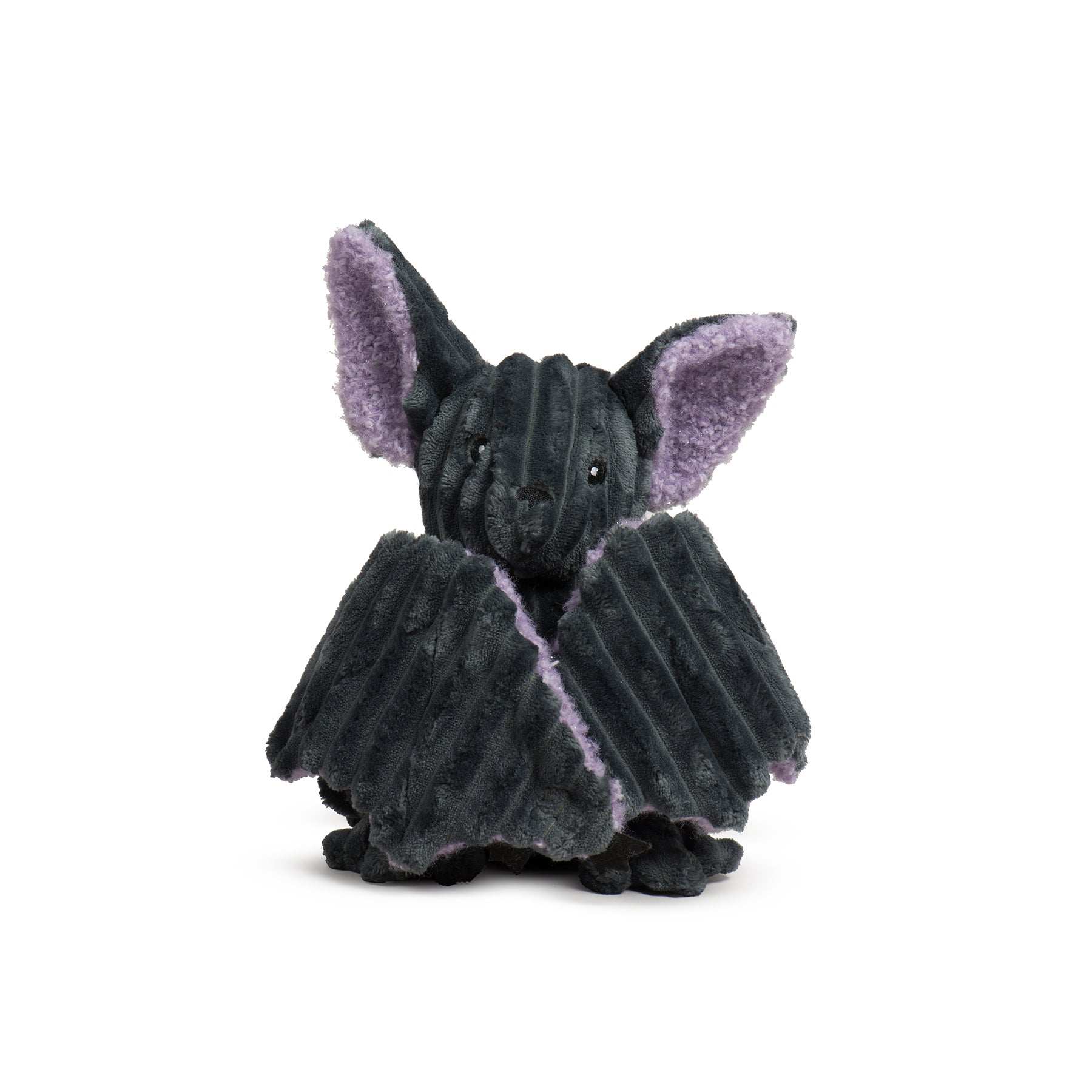 Baxter Bat Plush Dog Toy with Squeakers and Corduroy Accents