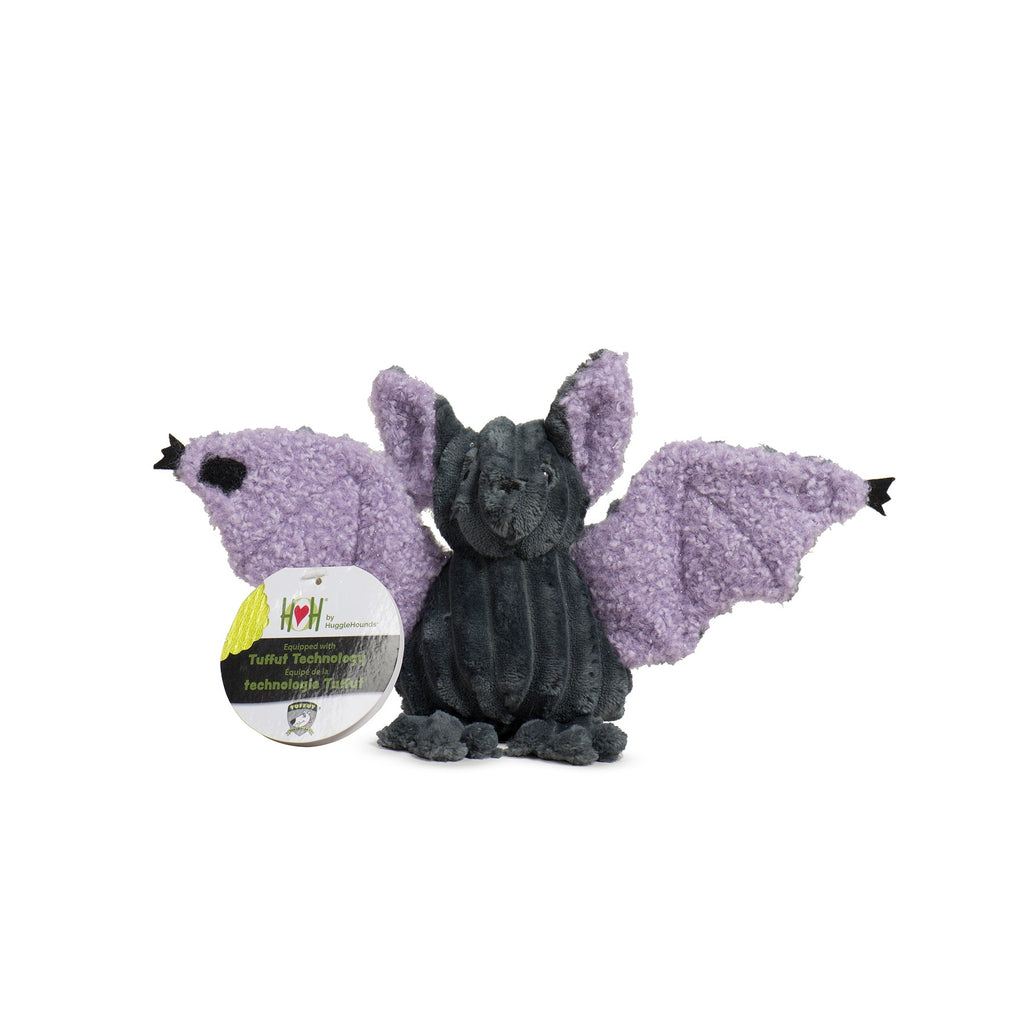 Baxter Bat Plush Dog Toy with Squeakers and Corduroy Accents