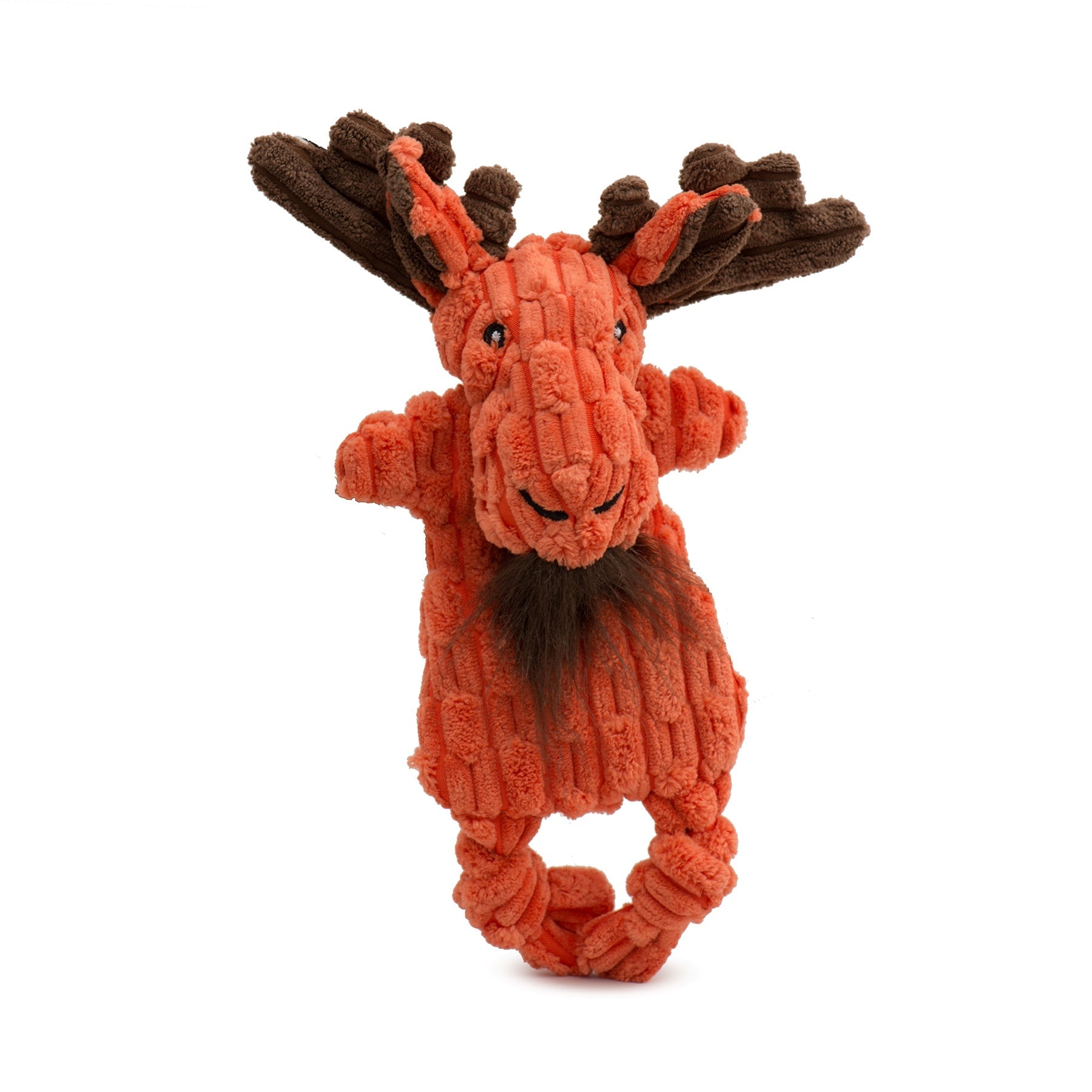 Woodland Flatties 3-Pack Dog Toys – Raccoon, Moose, Fox