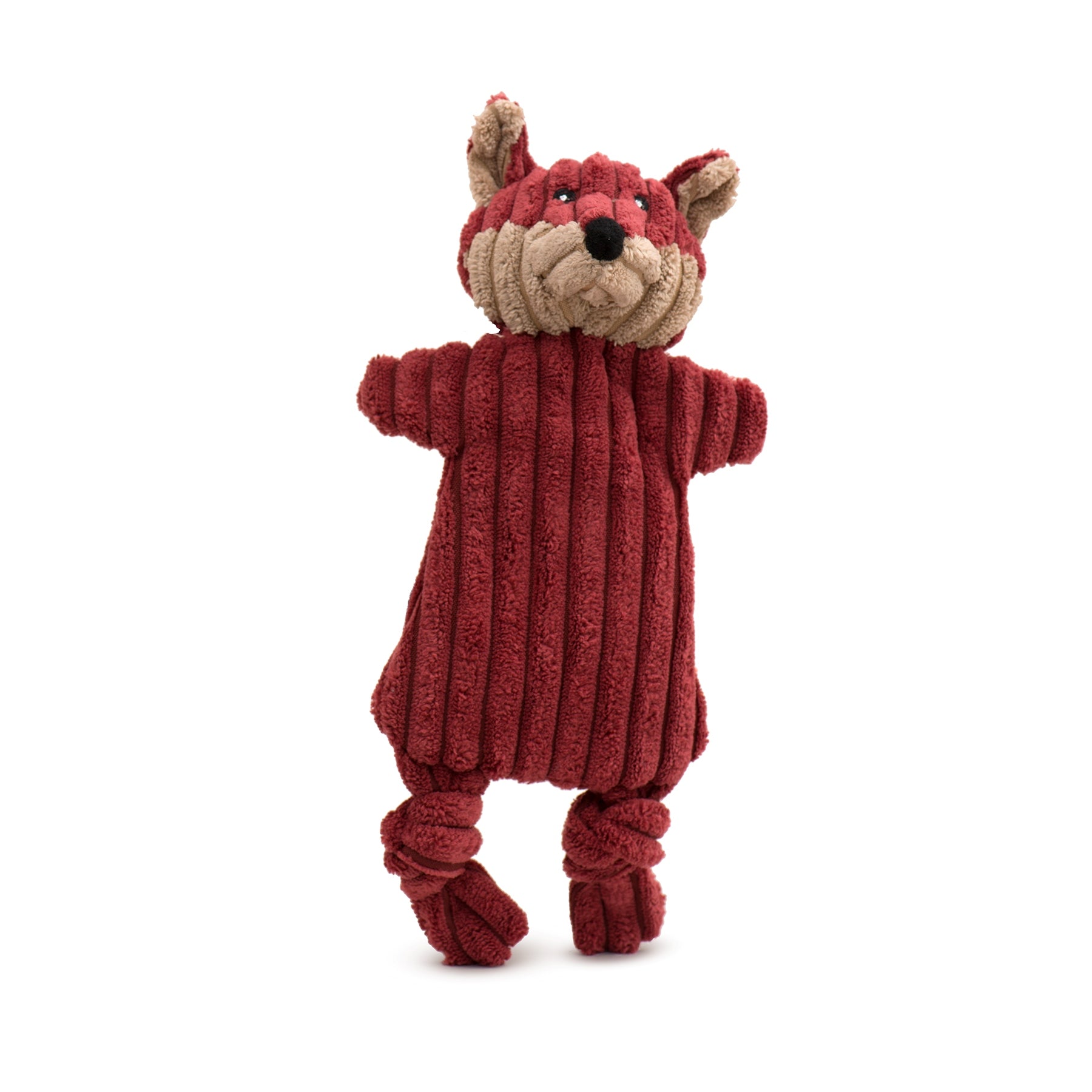 Woodland Flatties 3-Pack Dog Toys – Raccoon, Moose, Fox