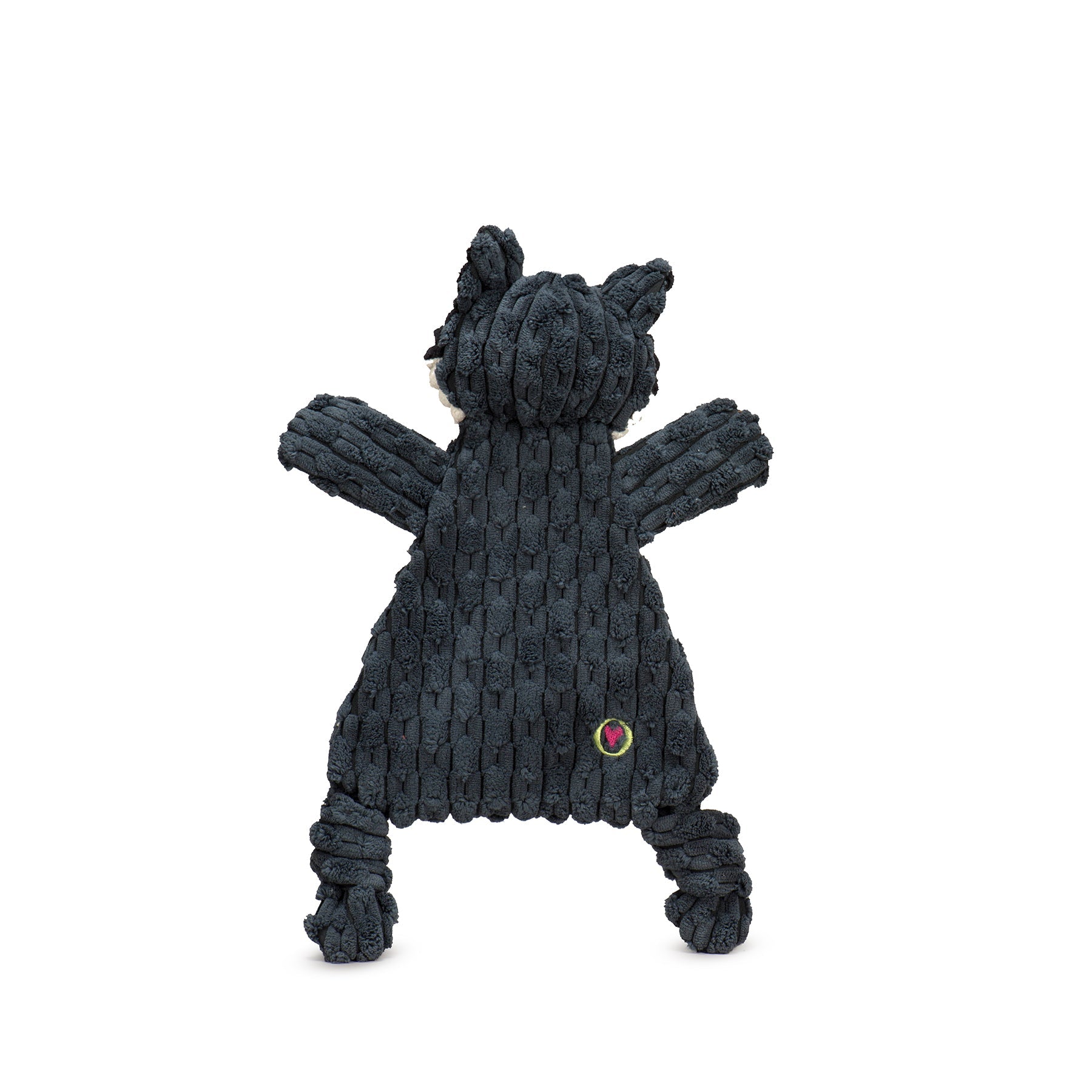 Reggie Raccoon Plush Dog Toy – HuggleFlatties, Medium/Large