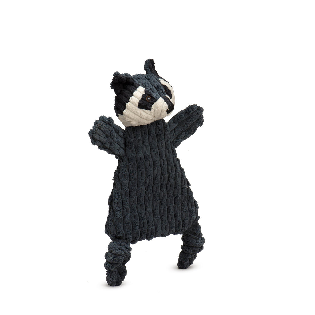 Reggie Raccoon Plush Dog Toy – HuggleFlatties, Medium/Large
