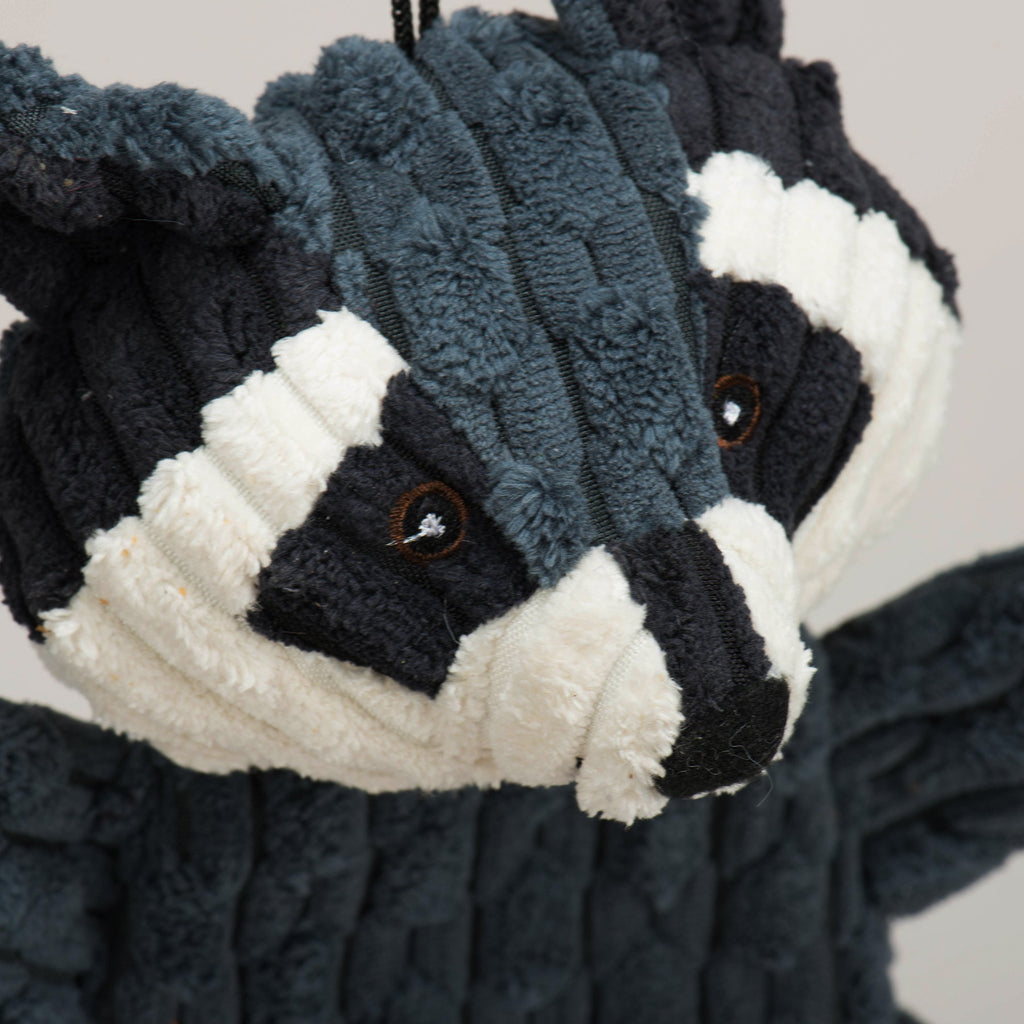 Reggie Raccoon Plush Dog Toy – HuggleFlatties, Medium/Large