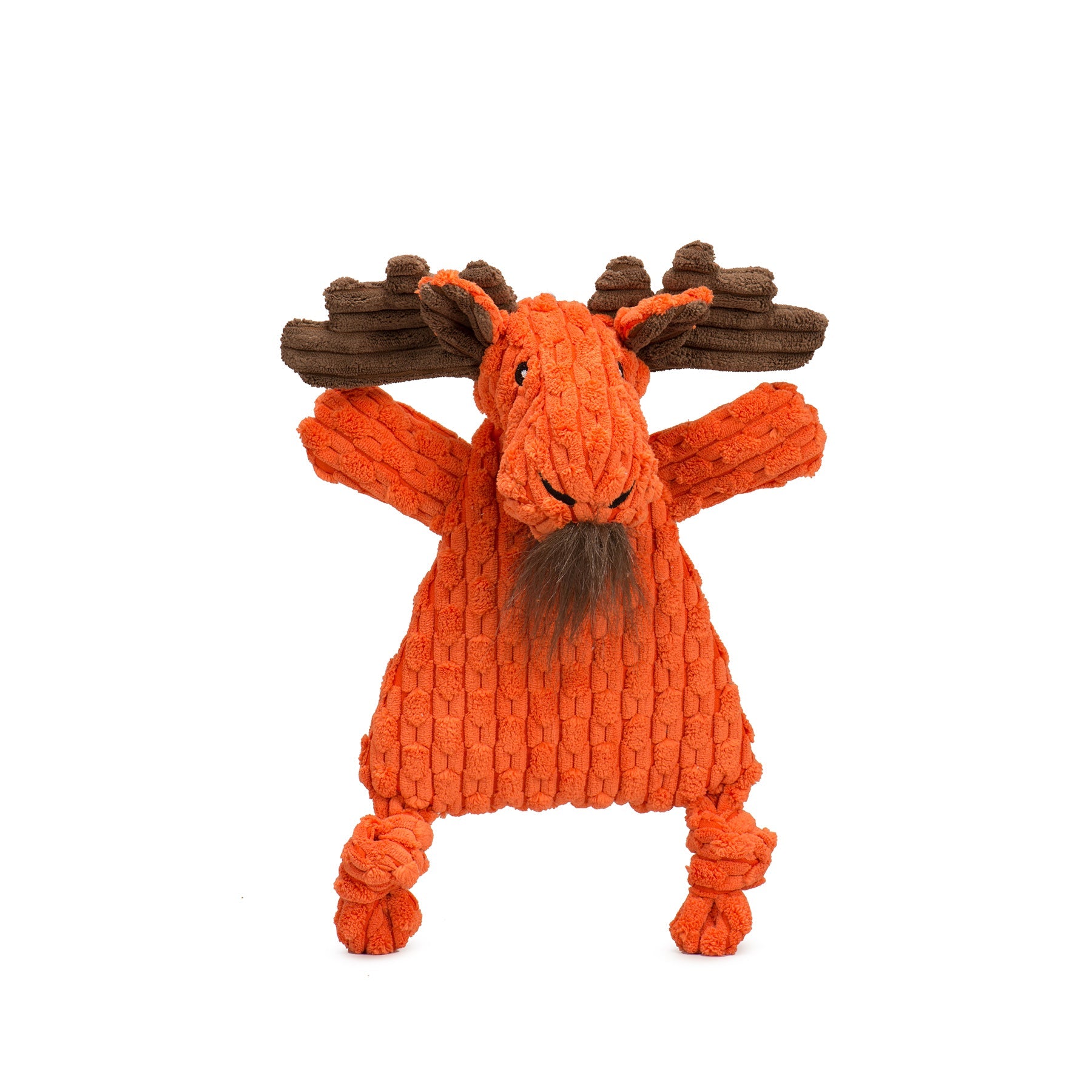 HuggleFlatties Morris Moose Plush Dog Toy, Medium/Large, 13.5"