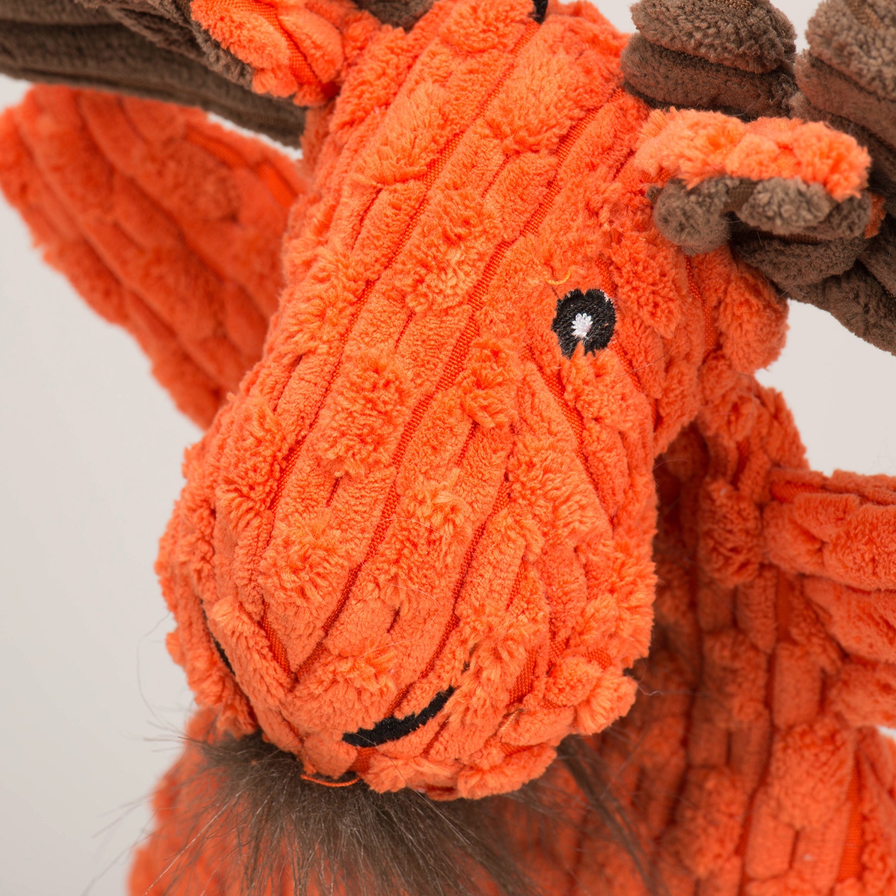 HuggleFlatties Morris Moose Plush Dog Toy, Medium/Large, 13.5"