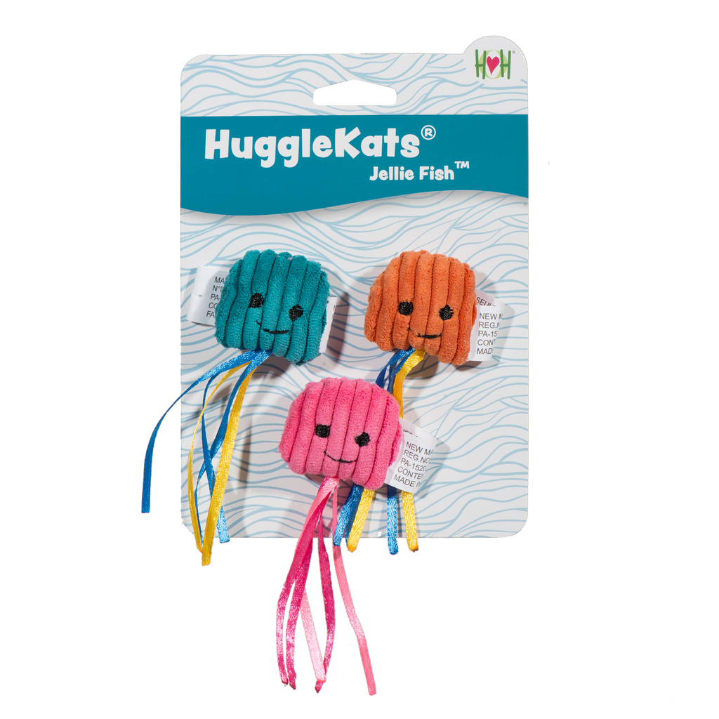Jellie Fish Cat Toy with Catnip and Sparkly Strings