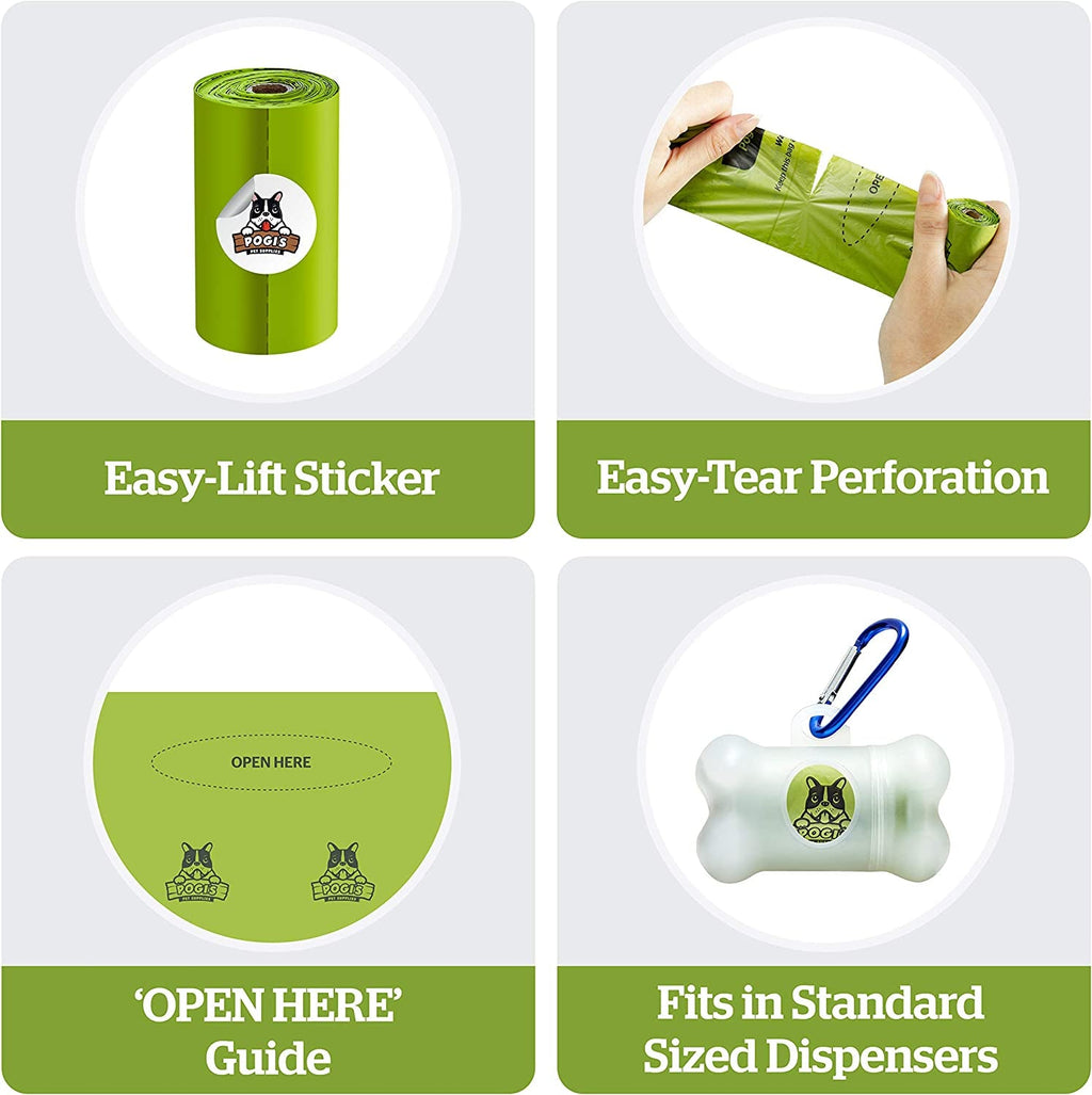 Extra Large Dog Poop Bags, 9 x 13.5 in, 150 Count, Scented