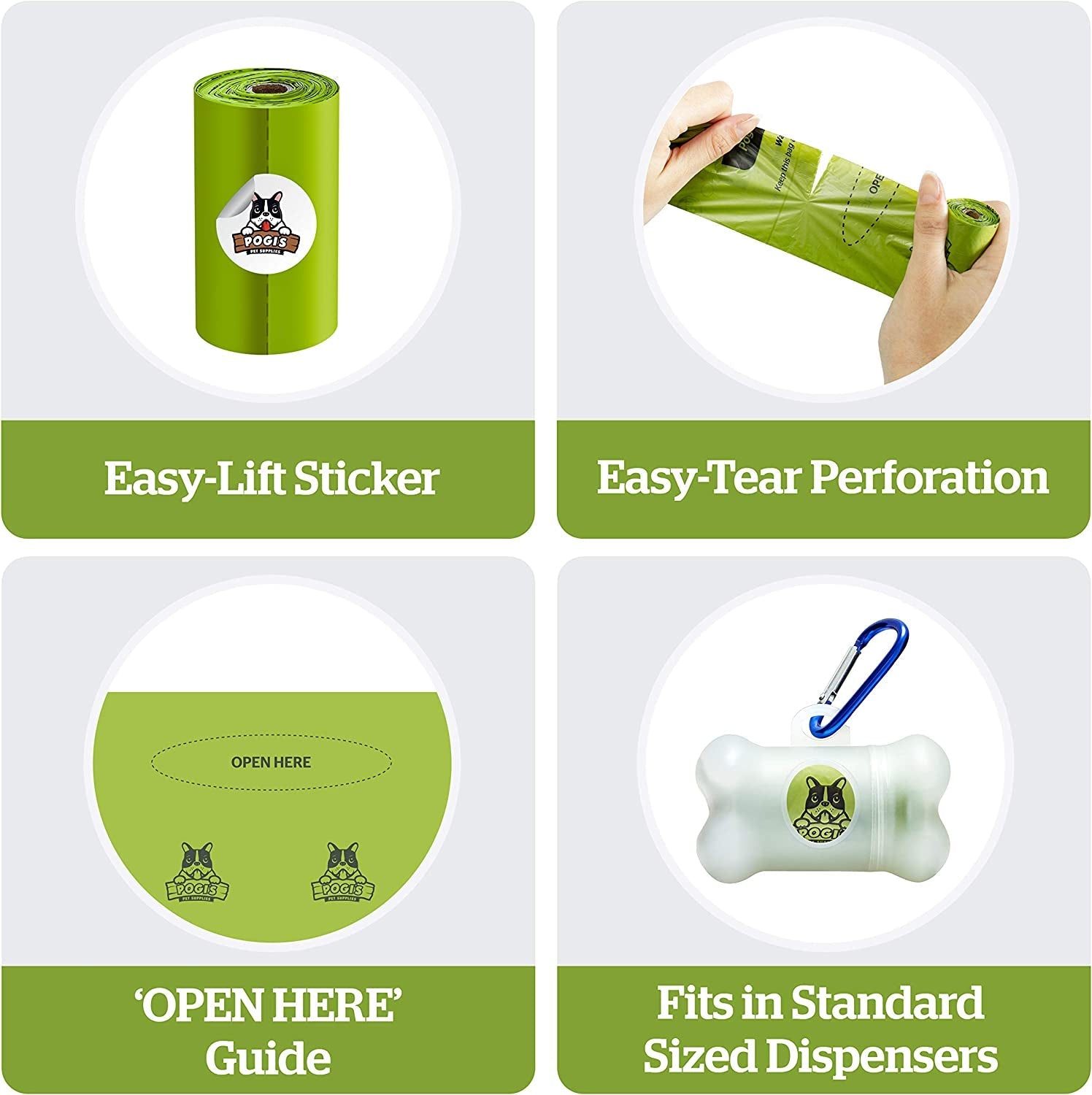 Extra Large Dog Poop Bags, 9 x 13.5 in, 150 Count, Scented