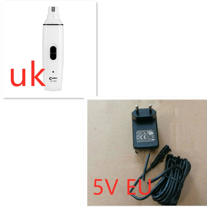 Electric Pet Nail Grinder with Low Noise, USB Rechargeable, 250g