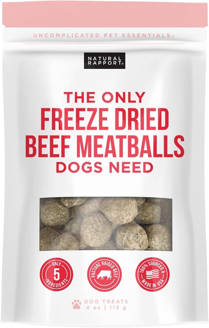 Freeze-Dried Beef Meatball Dog Treats