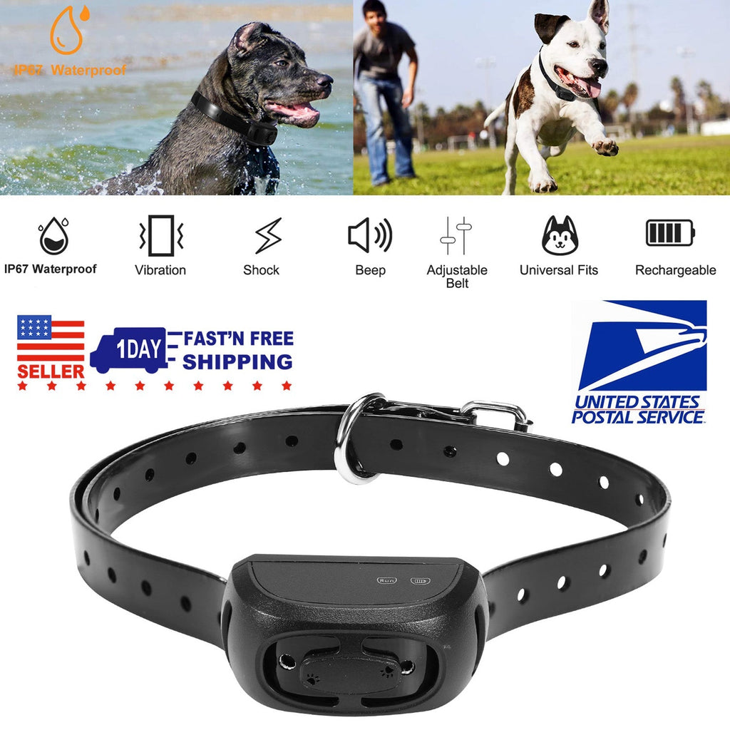 Waterproof Dog Bark Collar with Remote and Adjustable Modes